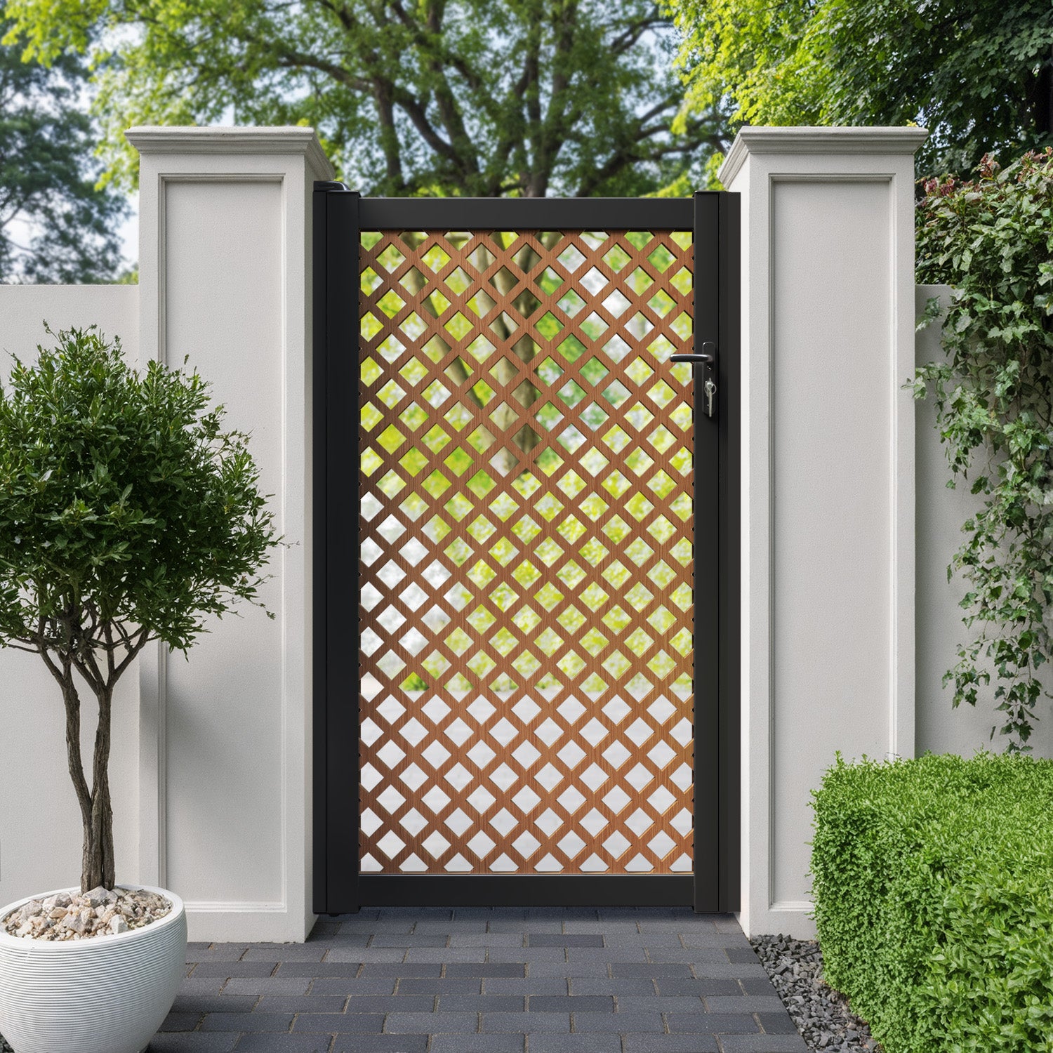 Hive Aluminium Full screen Pedestrian Gate