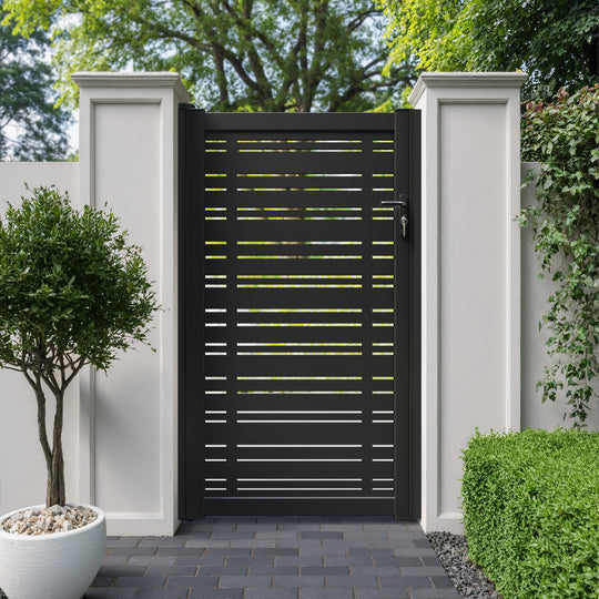 Linea Aluminium Full screen Pedestrian Gate