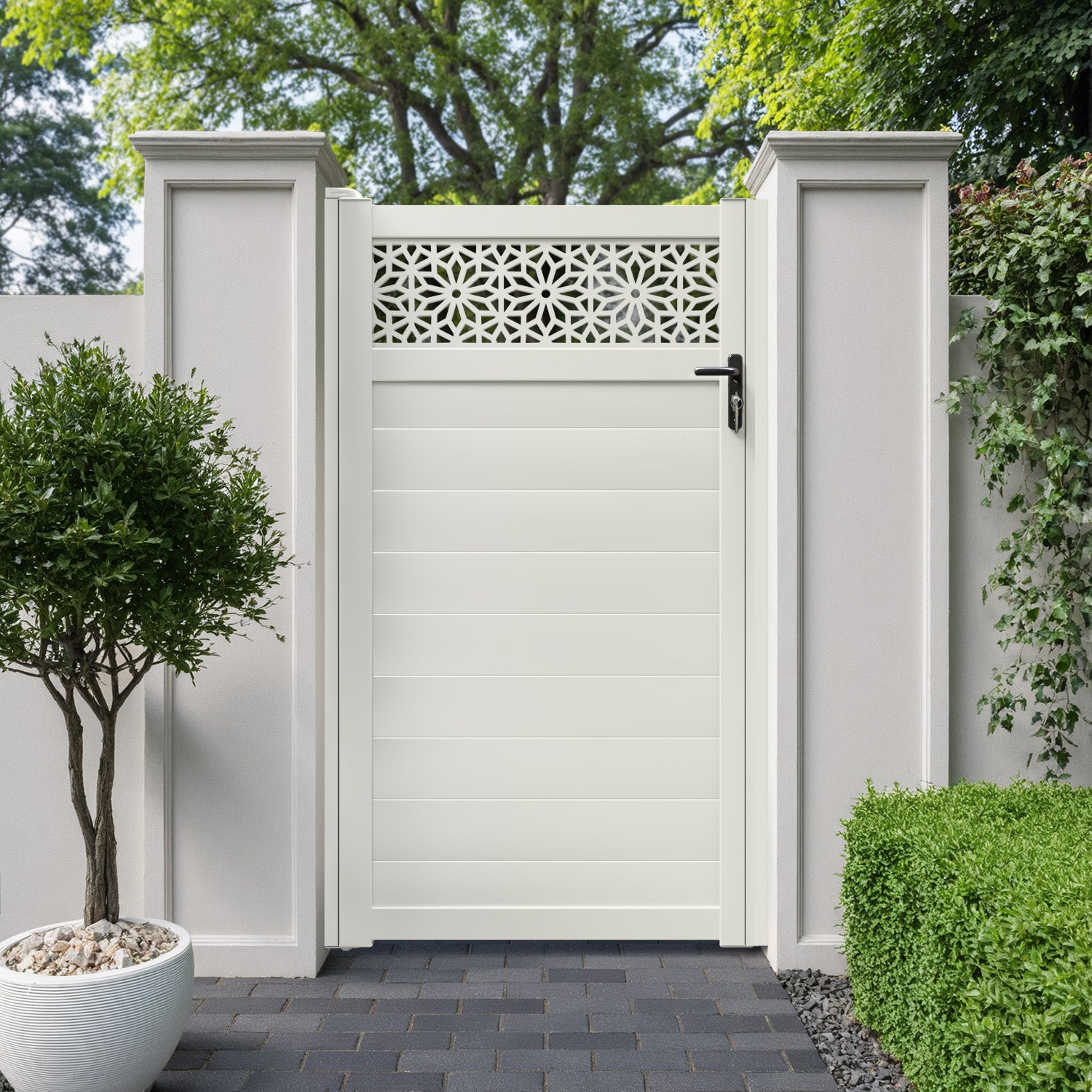 Narwa Aluminium Straight Top Pedestrian Gate