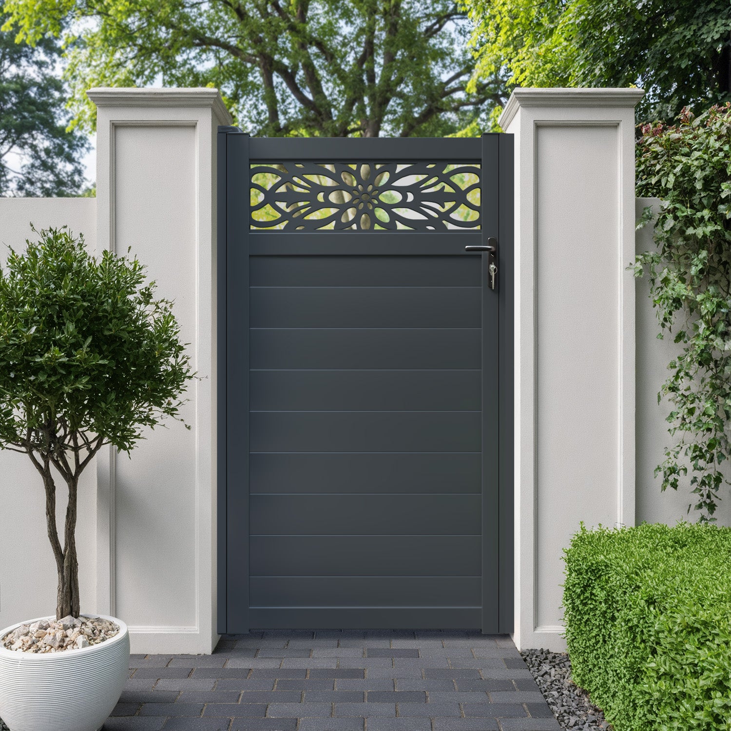 Windsor Aluminium Straight Top Pedestrian Gate