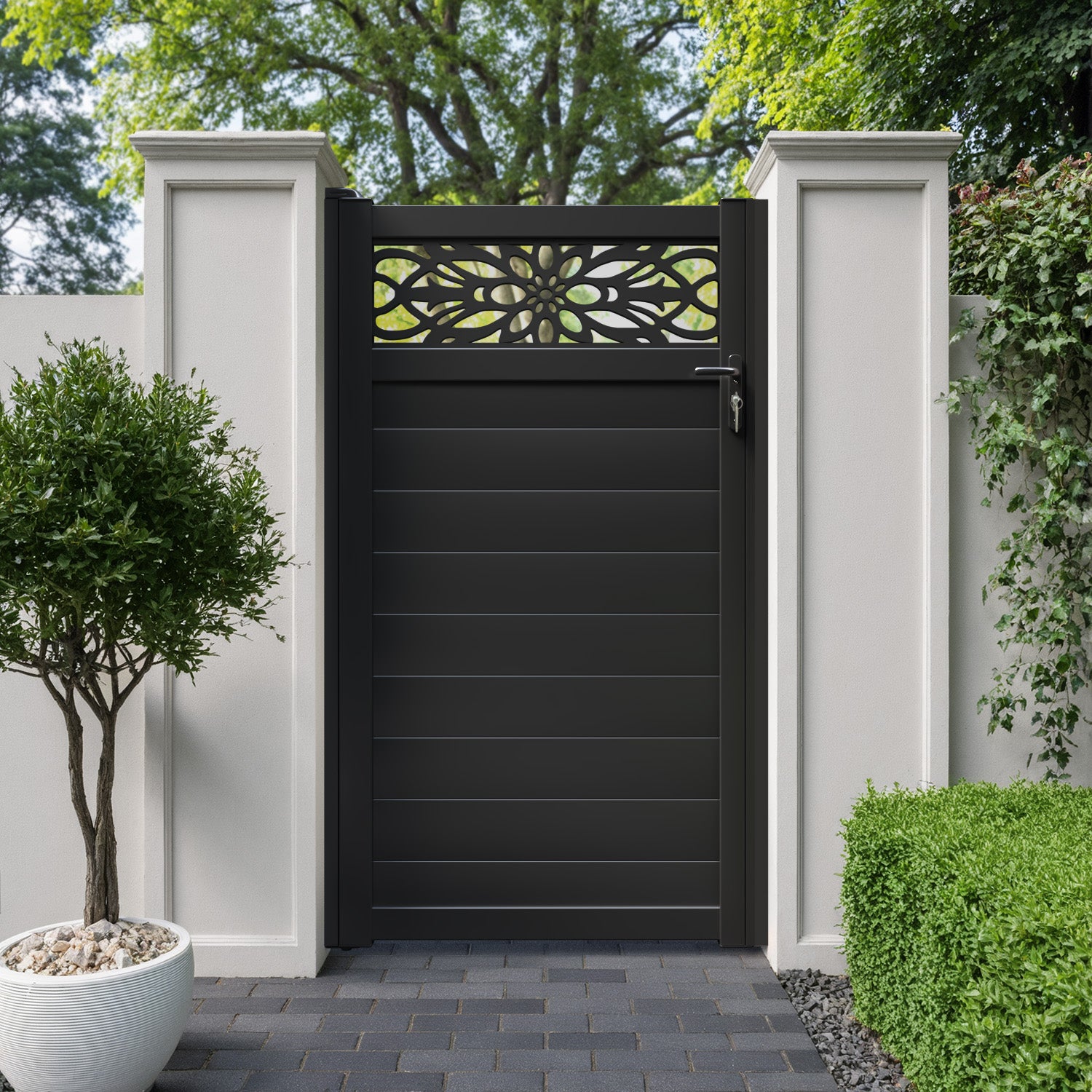 Windsor Aluminium Straight Top Pedestrian Gate