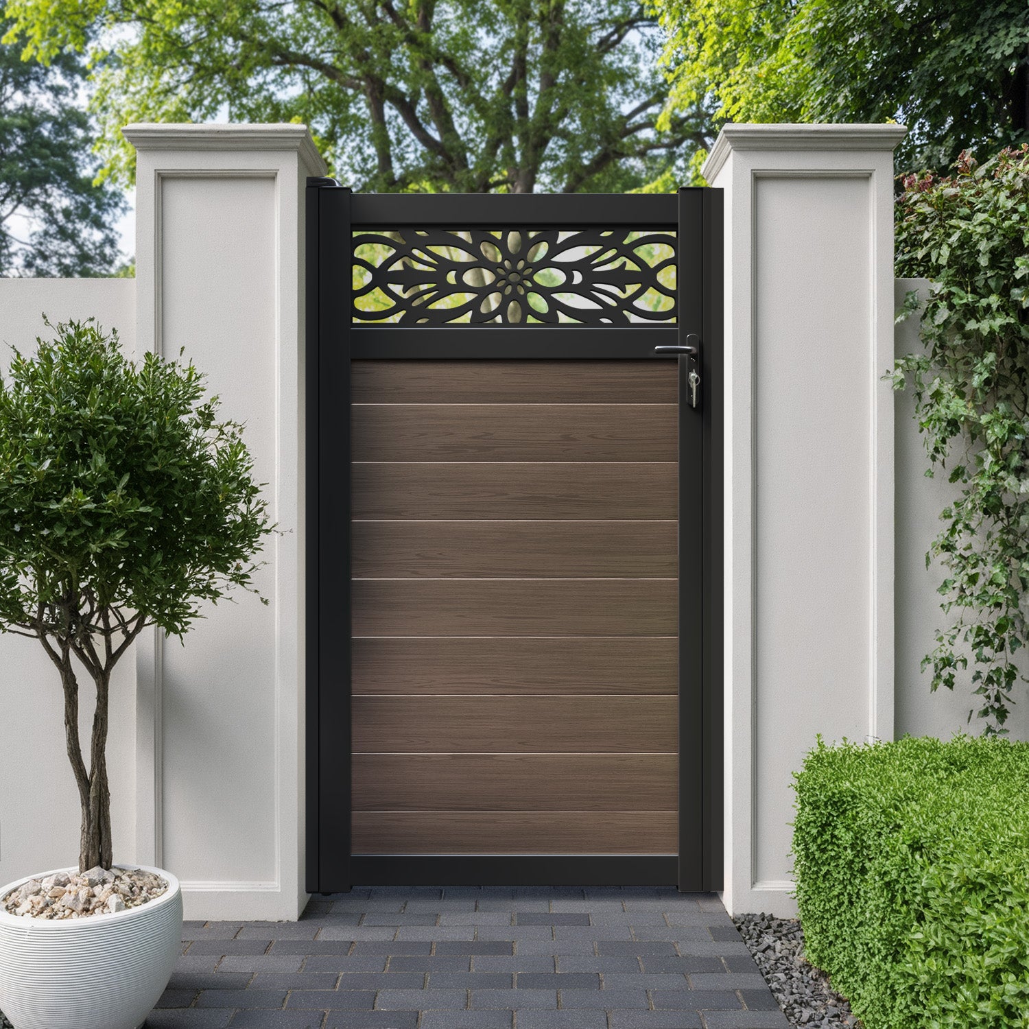 Windsor Aluminium Straight Top Pedestrian Gate
