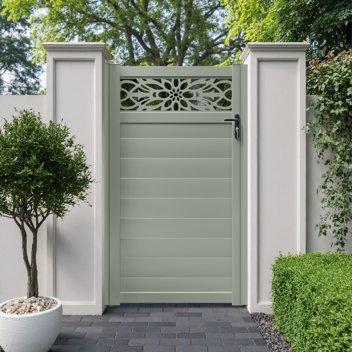 Windsor Aluminium Straight Top Pedestrian Gate
