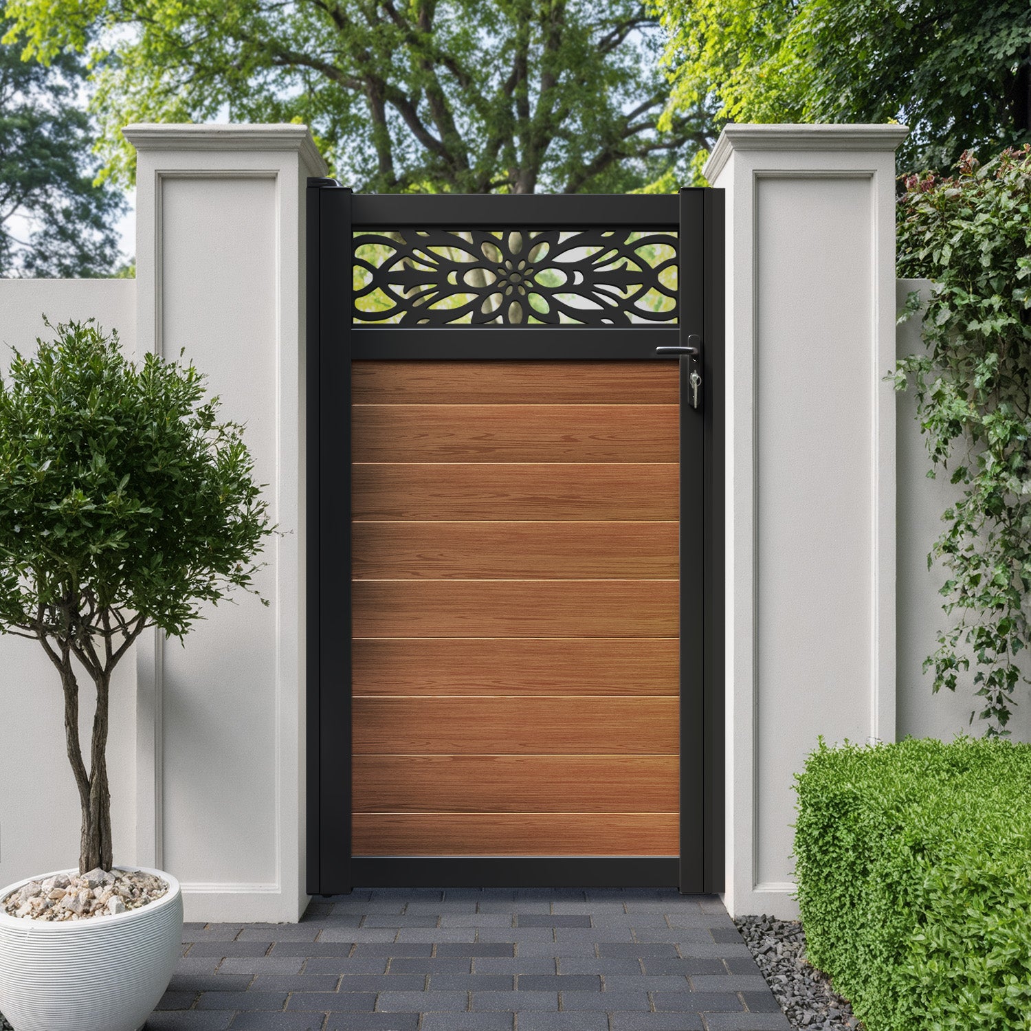 Windsor Aluminium Straight Top Pedestrian Gate