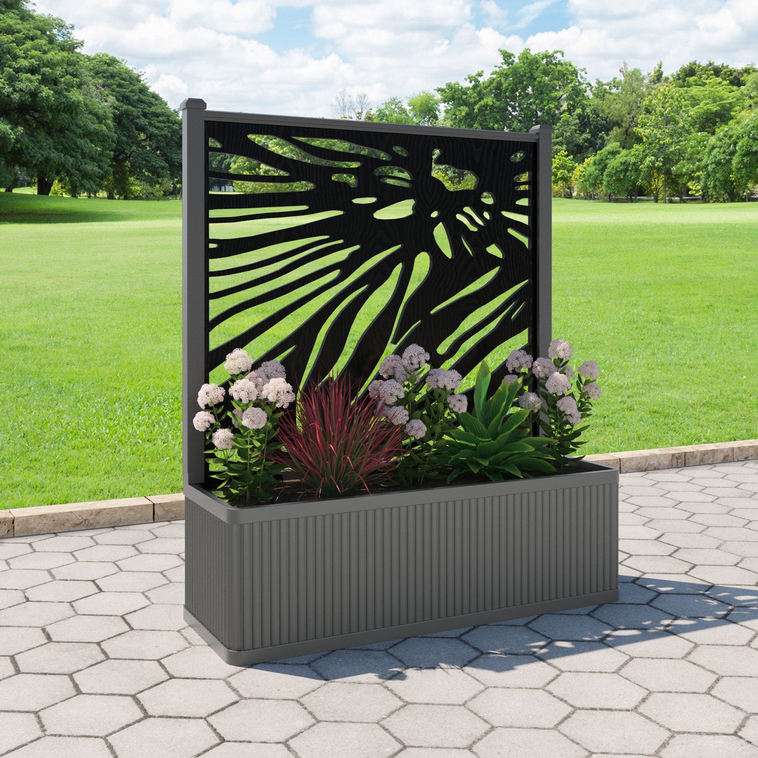Plumley - Extra Large Low Planter - Poppy Screen