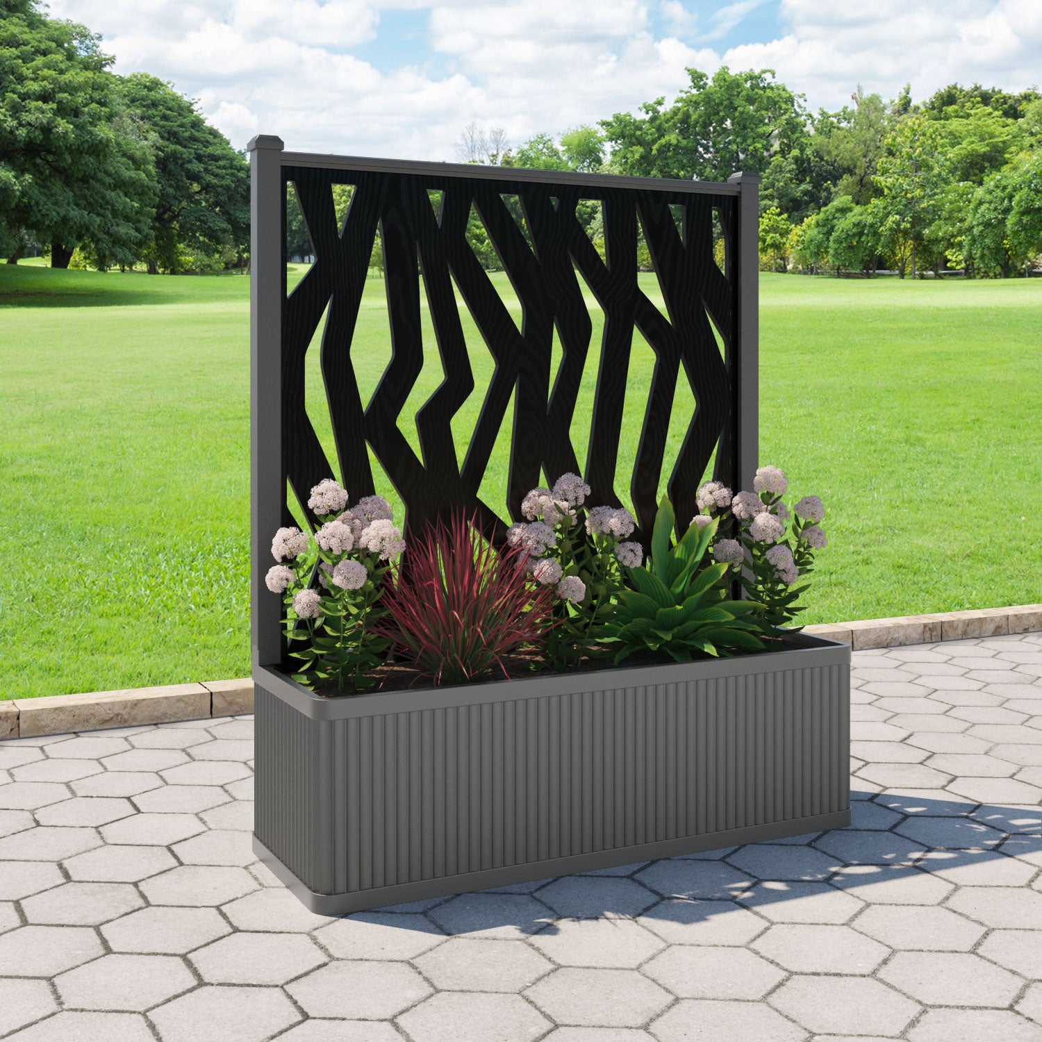 Plumley Extra Large Low Planter with Zenith Screen