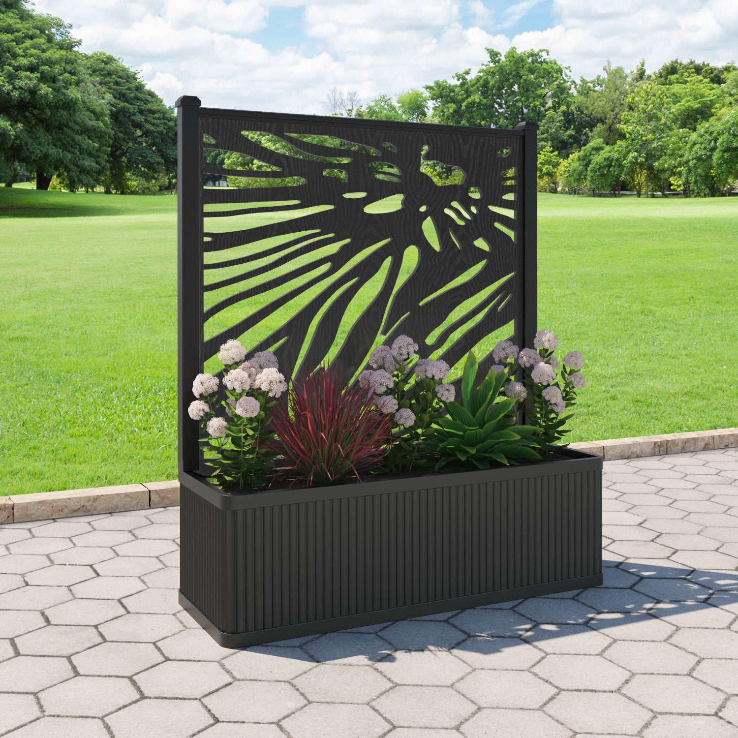 Plumley - Extra Large Low Planter - Poppy Screen