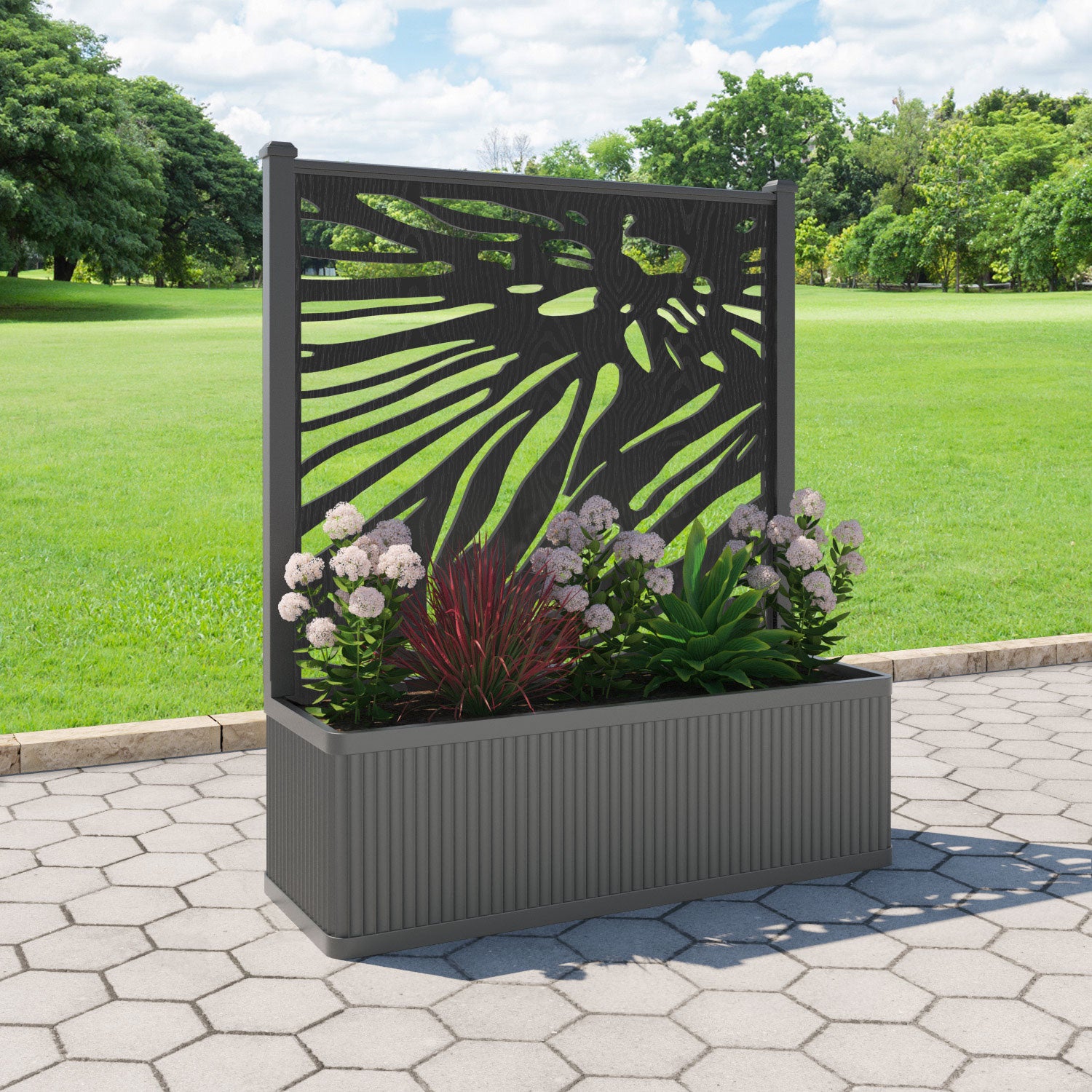 Plumley - Extra Large Low Planter - Poppy Screen