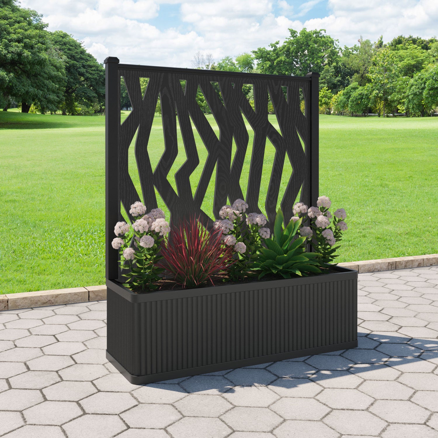 Plumley Extra Large Low Planter with Zenith Screen