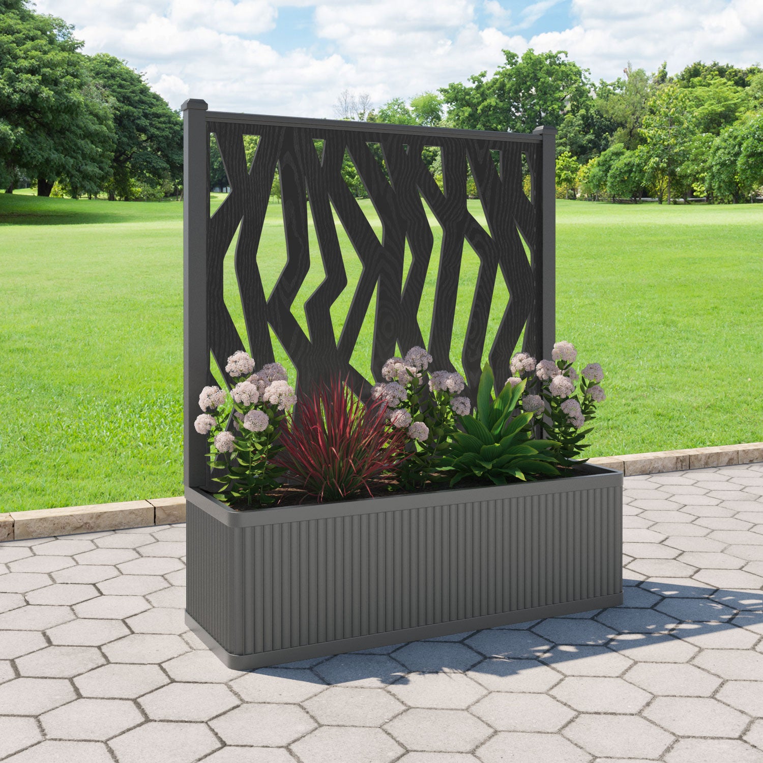 Plumley Extra Large Low Planter with Zenith Screen