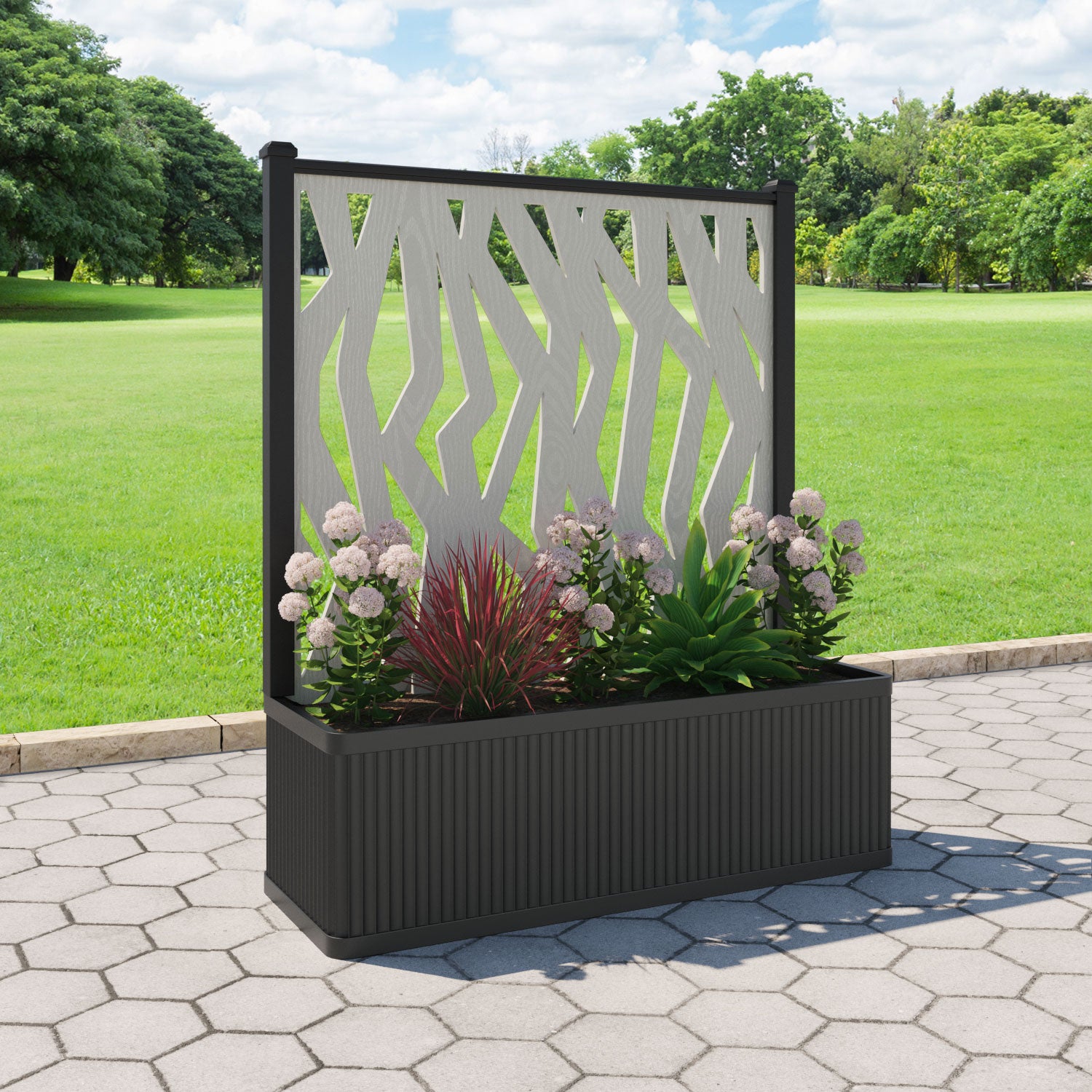 Plumley Extra Large Low Planter with Zenith Screen