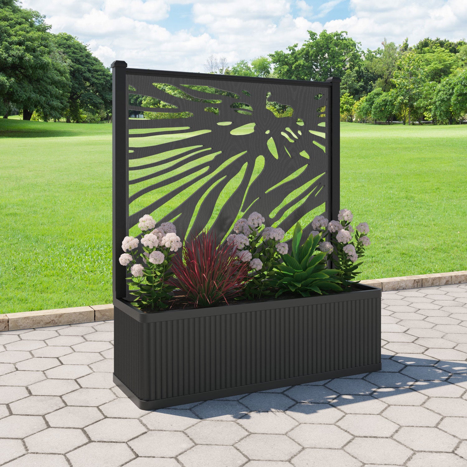 Plumley - Extra Large Low Planter - Poppy Screen