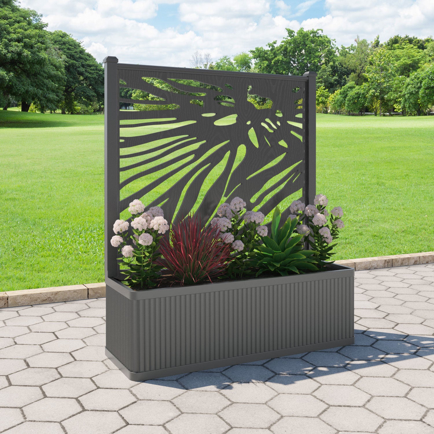 Plumley - Extra Large Low Planter - Poppy Screen