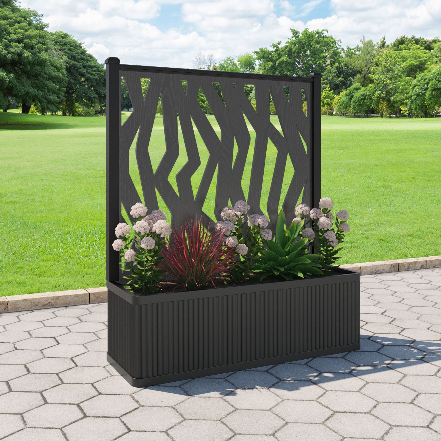 Plumley Extra Large Low Planter with Zenith Screen