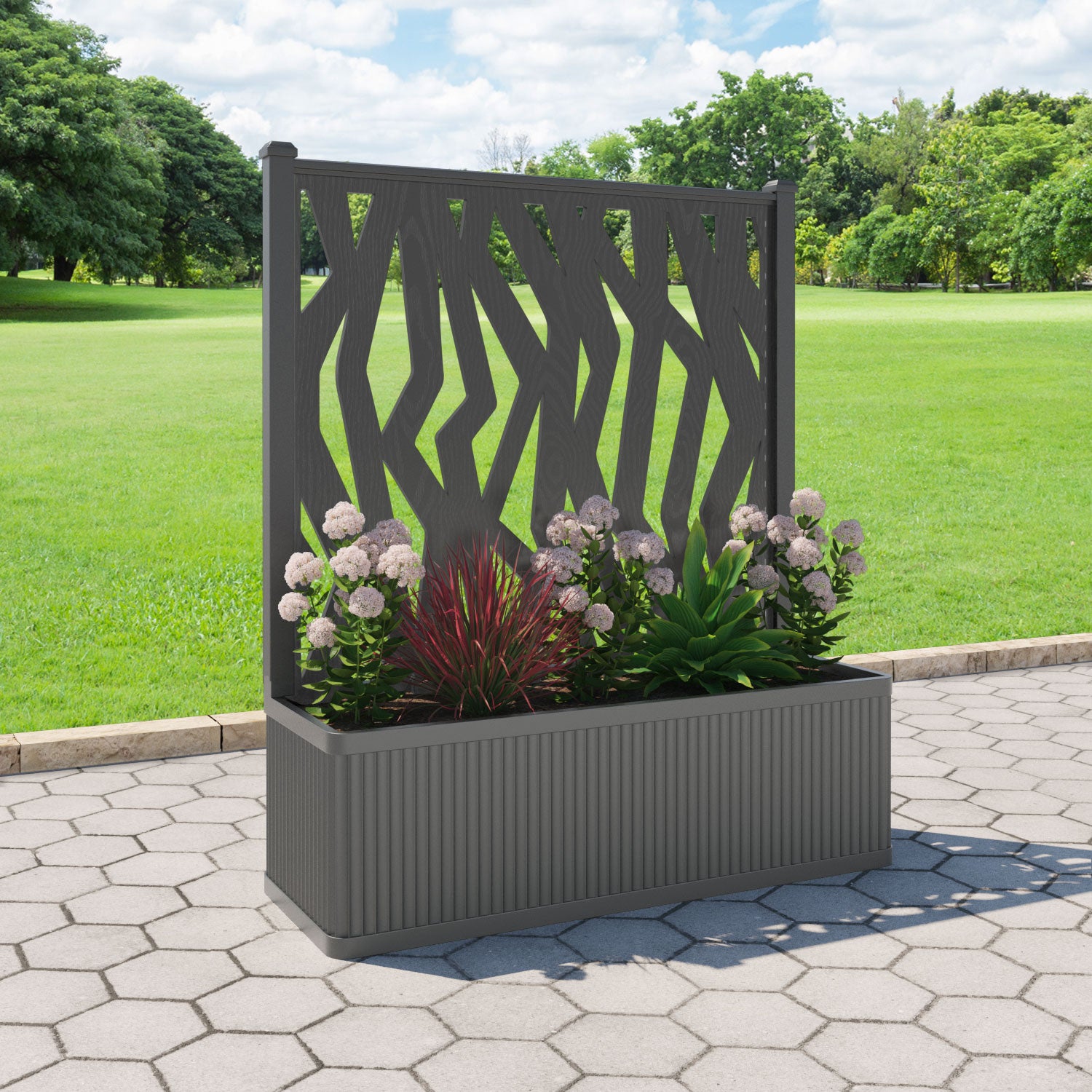 Plumley Extra Large Low Planter with Zenith Screen