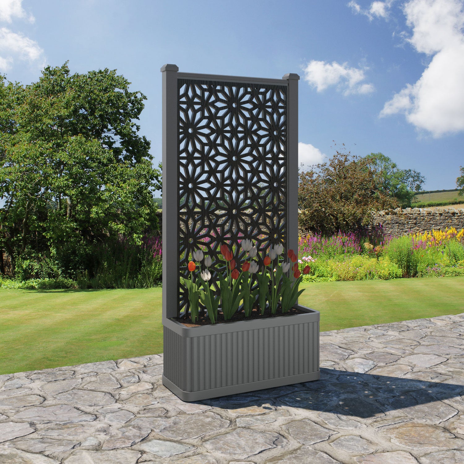 Plumley Medium Planter with Narwa Screen