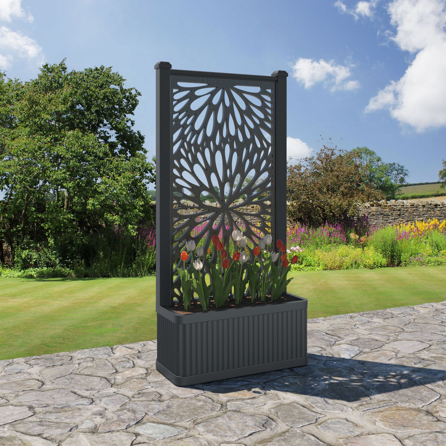 Plumley - Medium Planter - Blossom Screen