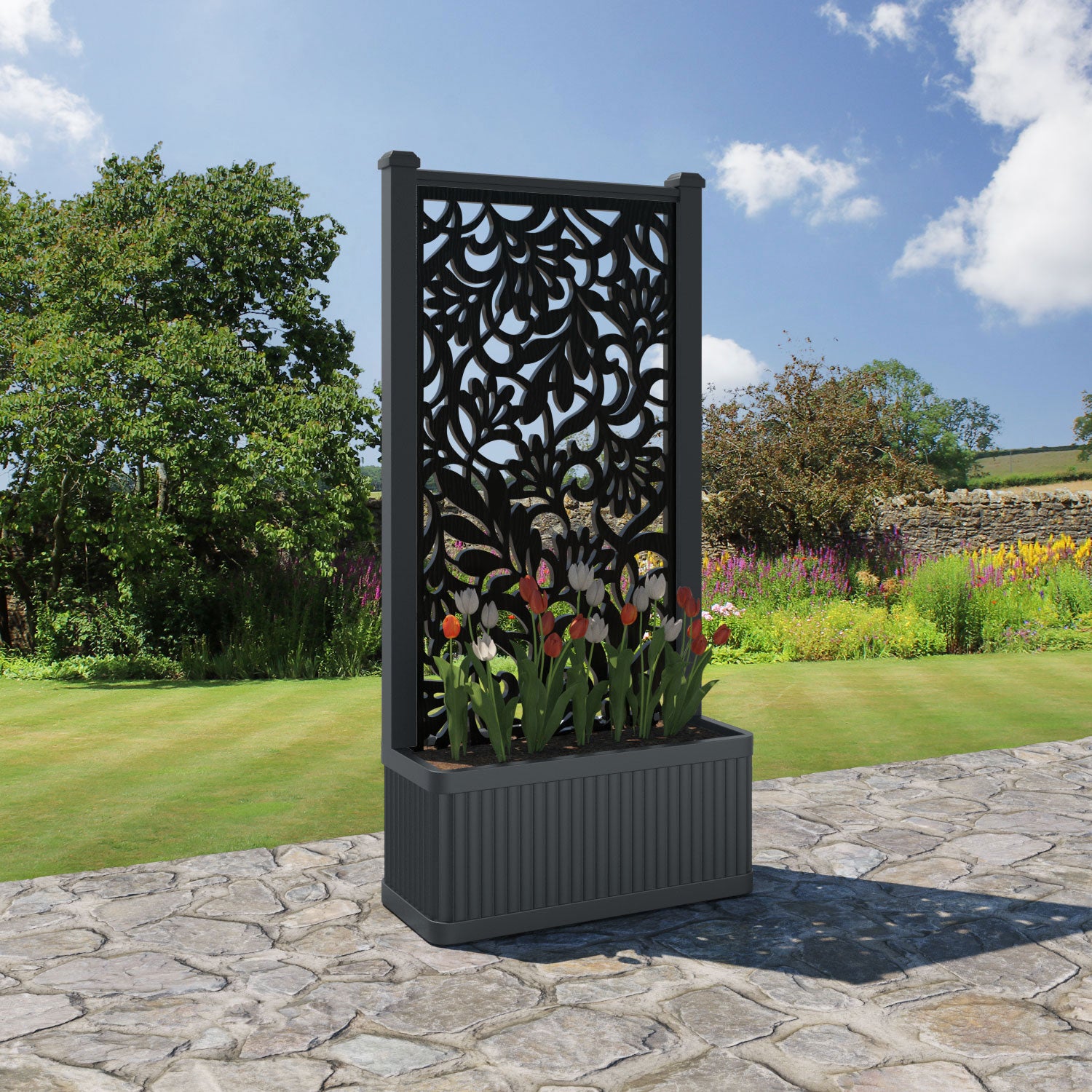 Plumley - Medium Planter - Heritage Screen