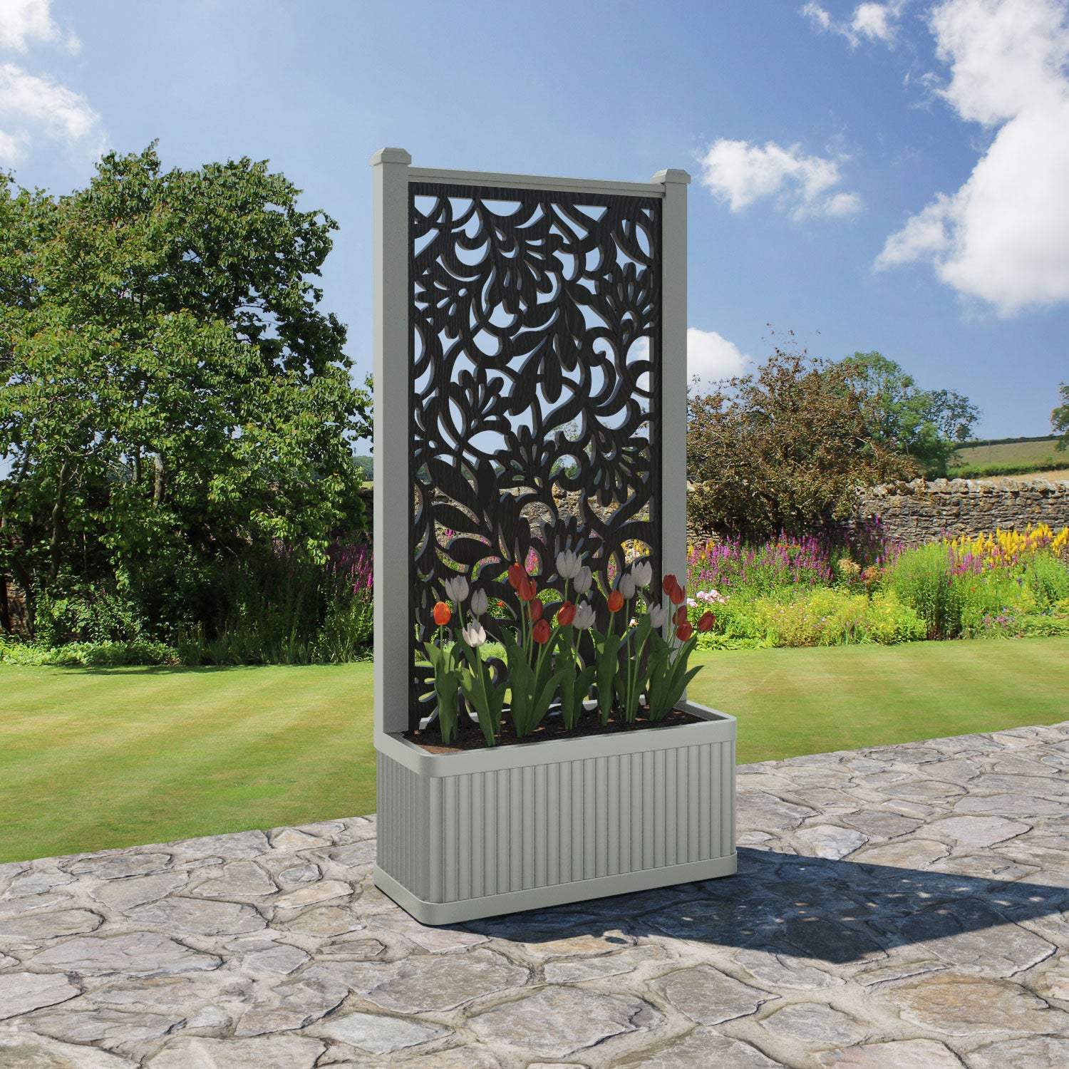 Plumley - Medium Planter - Heritage Screen