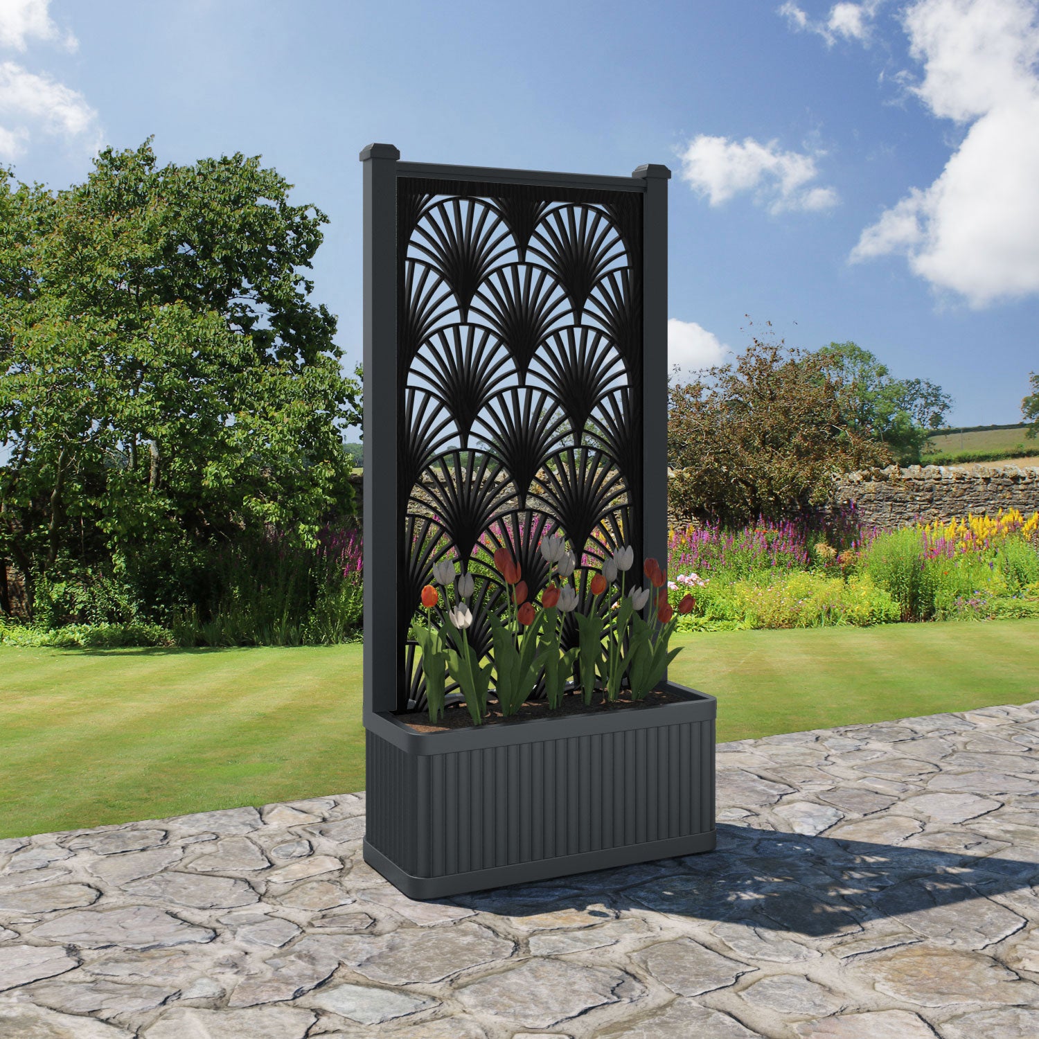 Plumley - Medium Planter - Laurel Screen