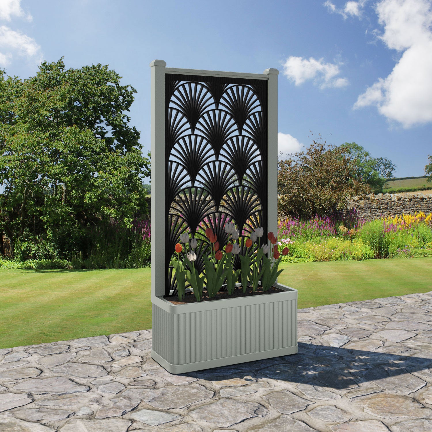 Plumley - Medium Planter - Laurel Screen