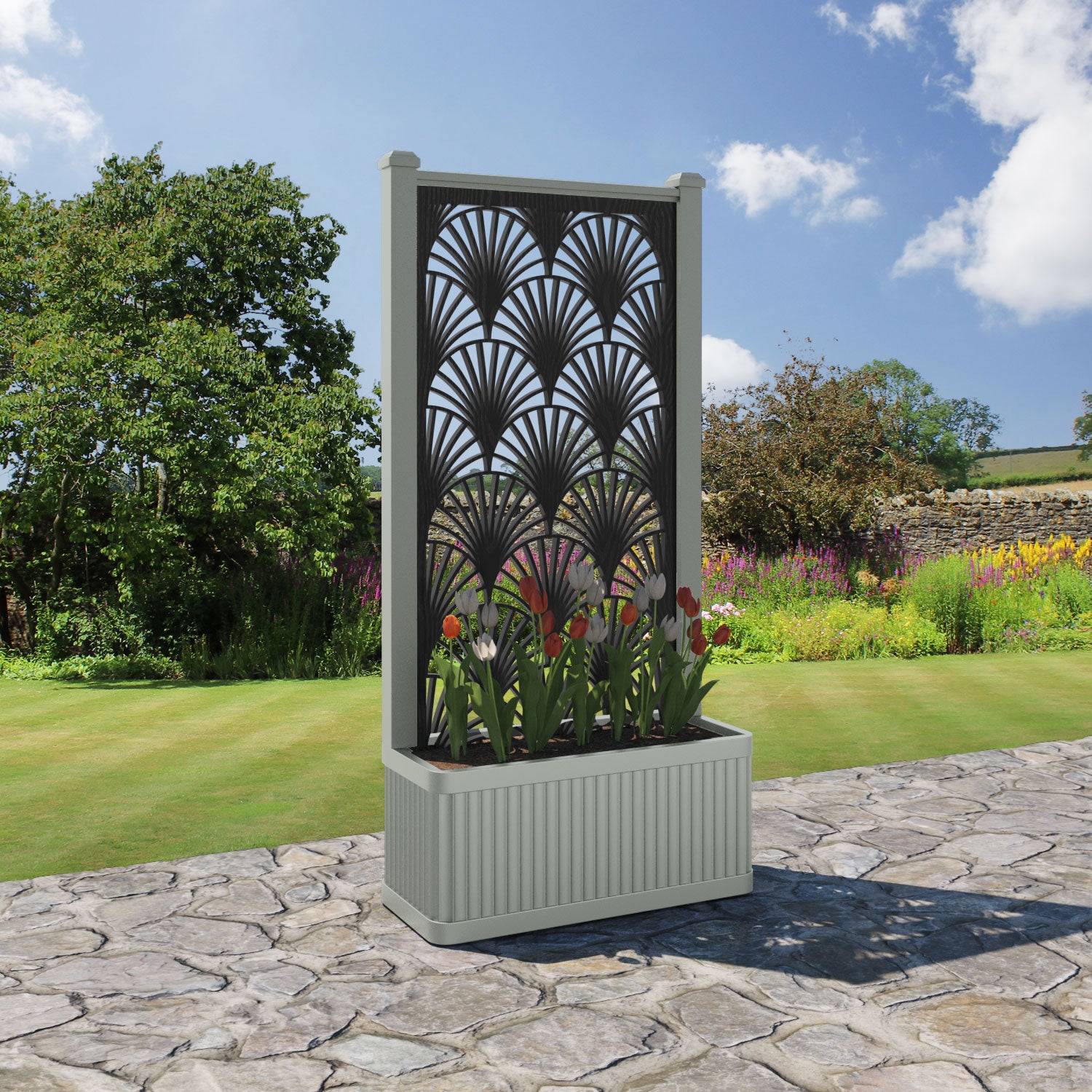 Plumley - Medium Planter - Laurel Screen