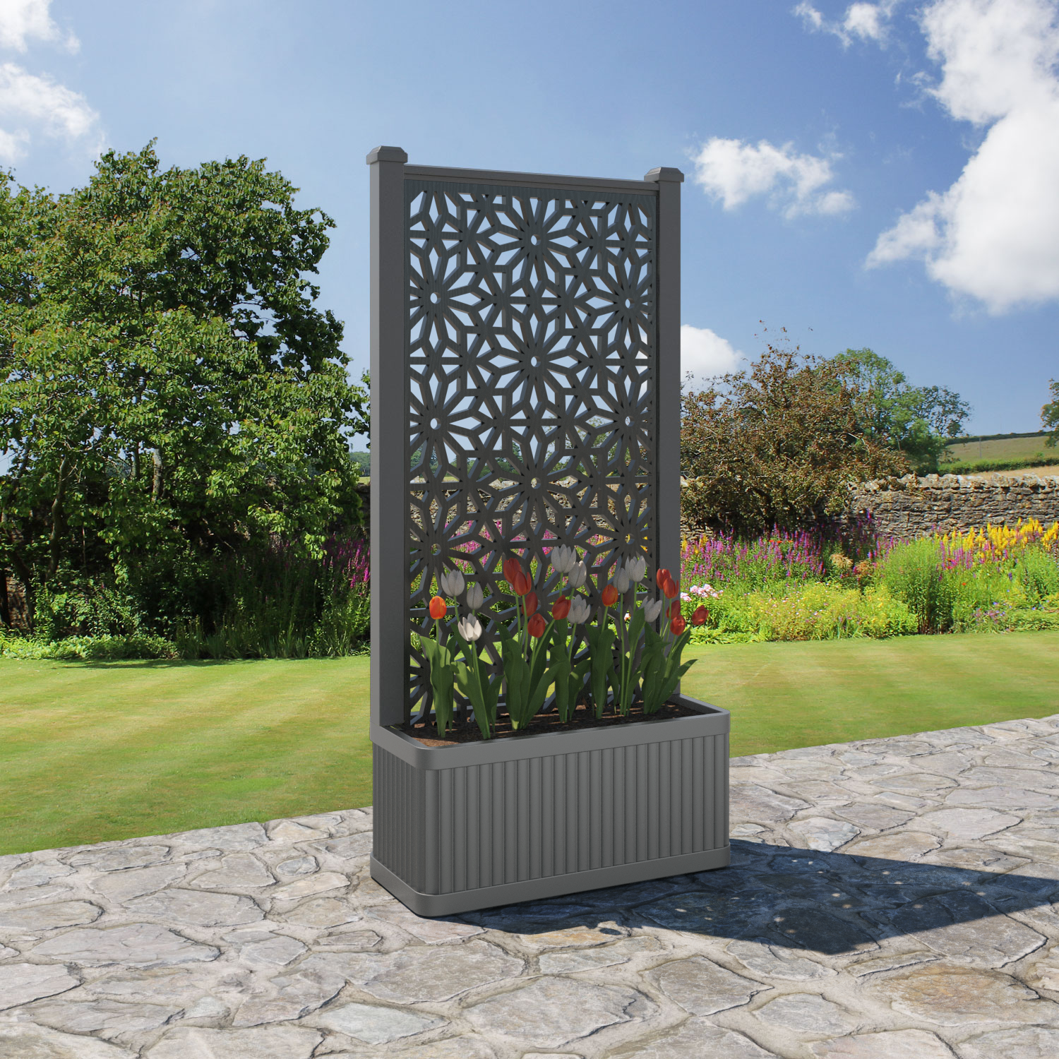 Plumley Medium Planter with Narwa Screen