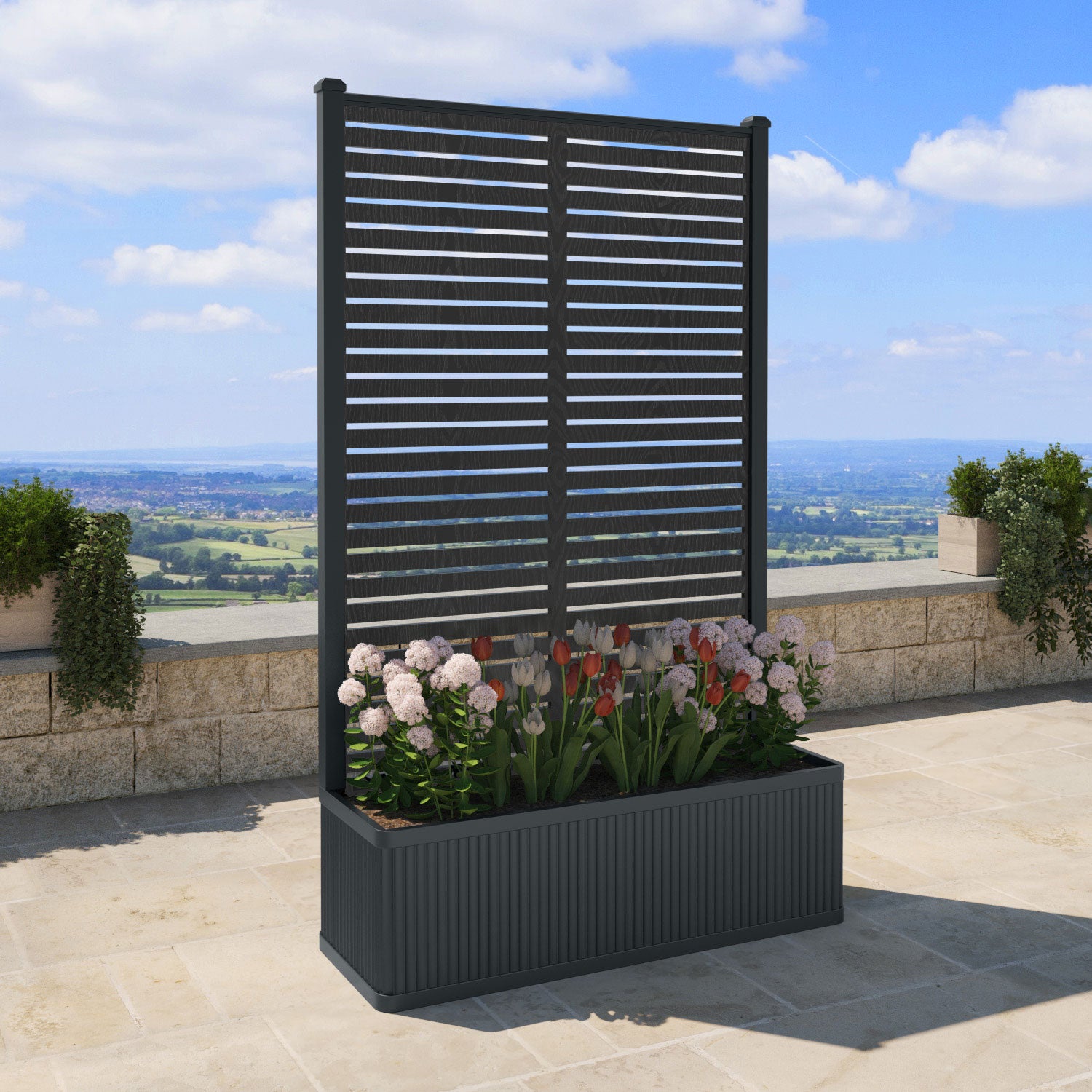 Plumley - Extra Large High Planter - Aspen Screen
