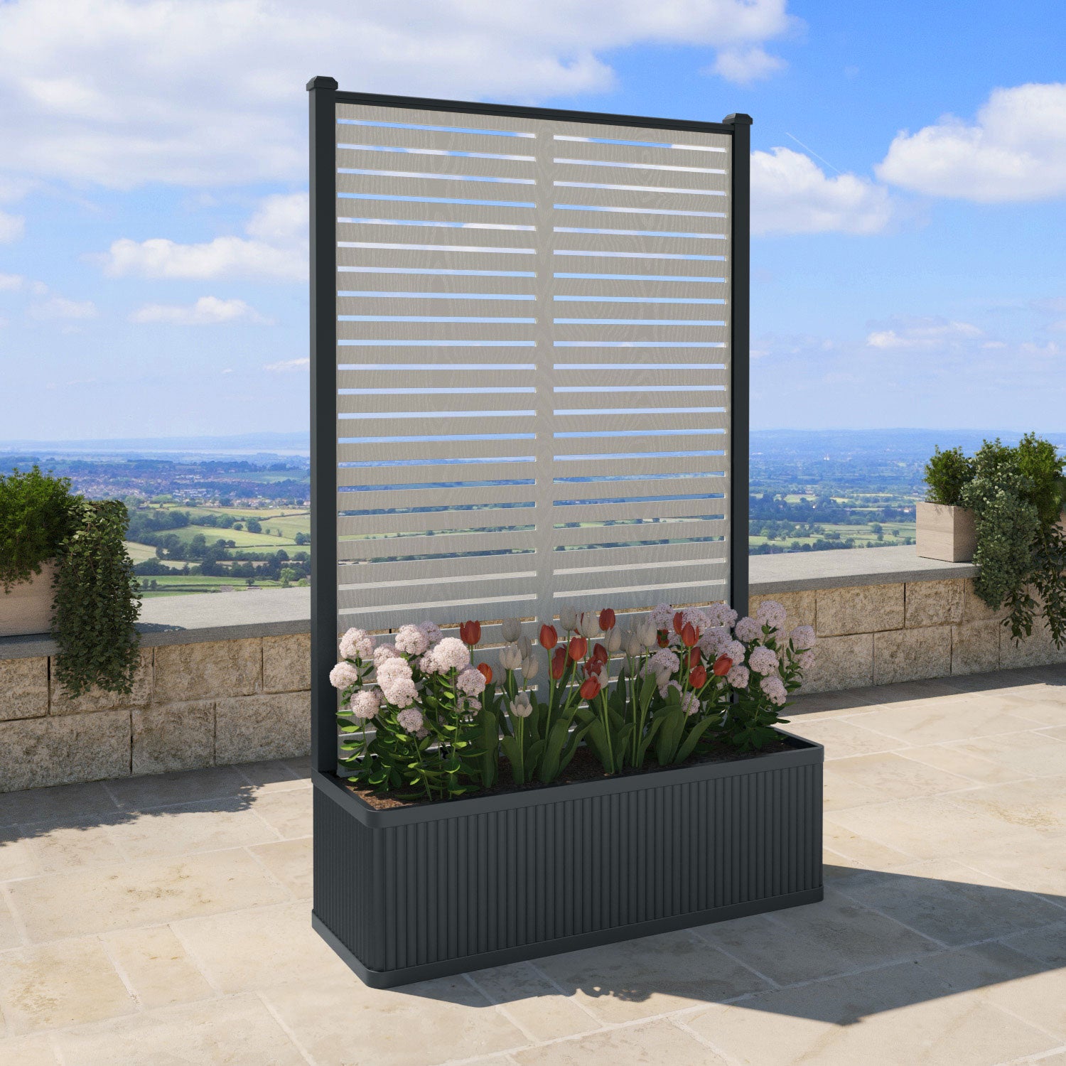 Plumley - Extra Large High Planter - Aspen Screen