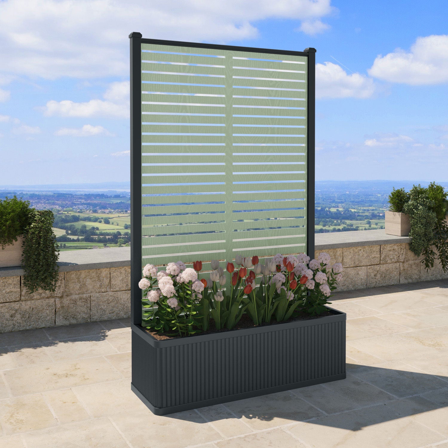 Plumley - Extra Large High Planter - Aspen Screen