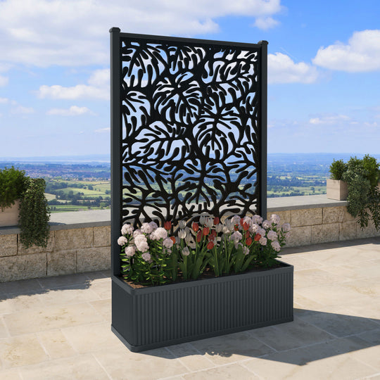 Plumley - Extra Large High Planter - Botanic Screen