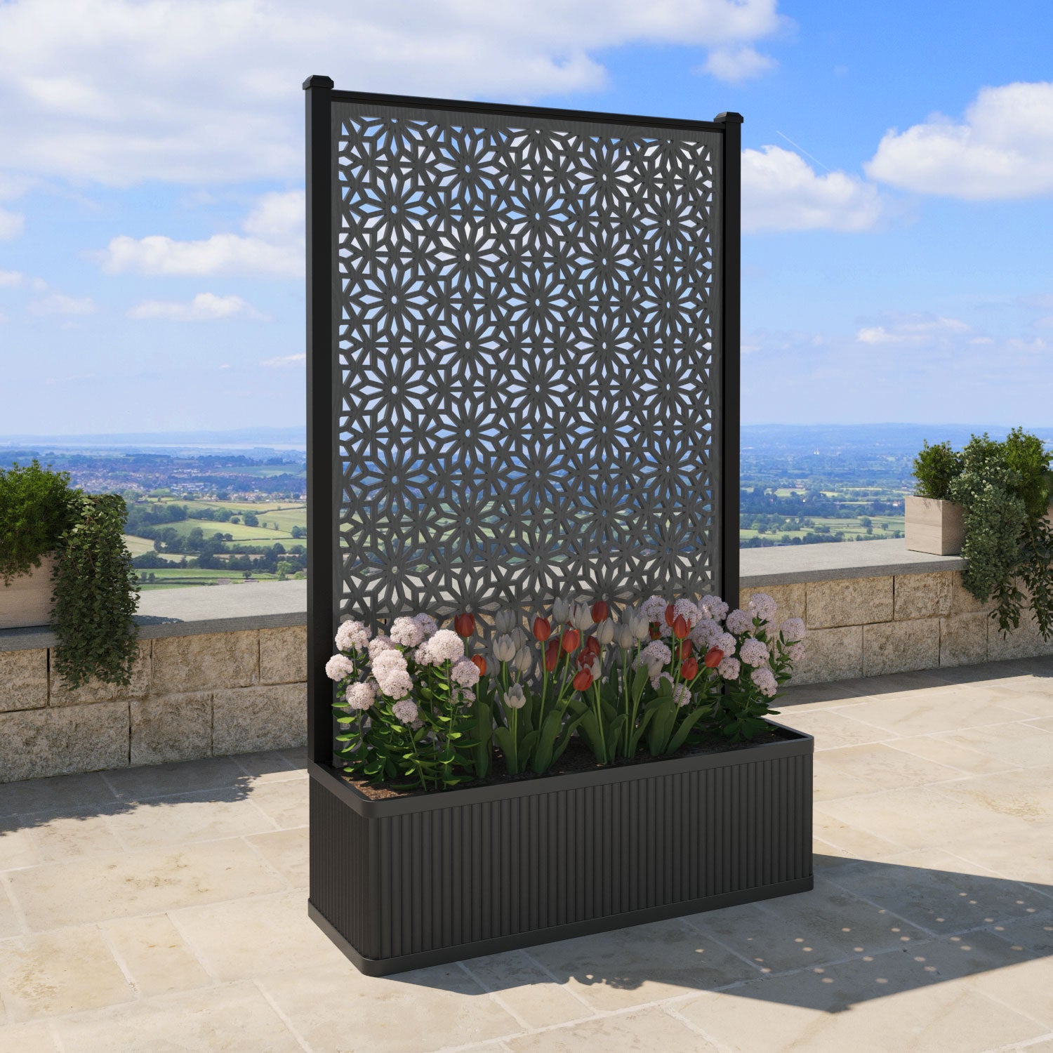 Plumley Extra Large High Planter with Narwa Screen