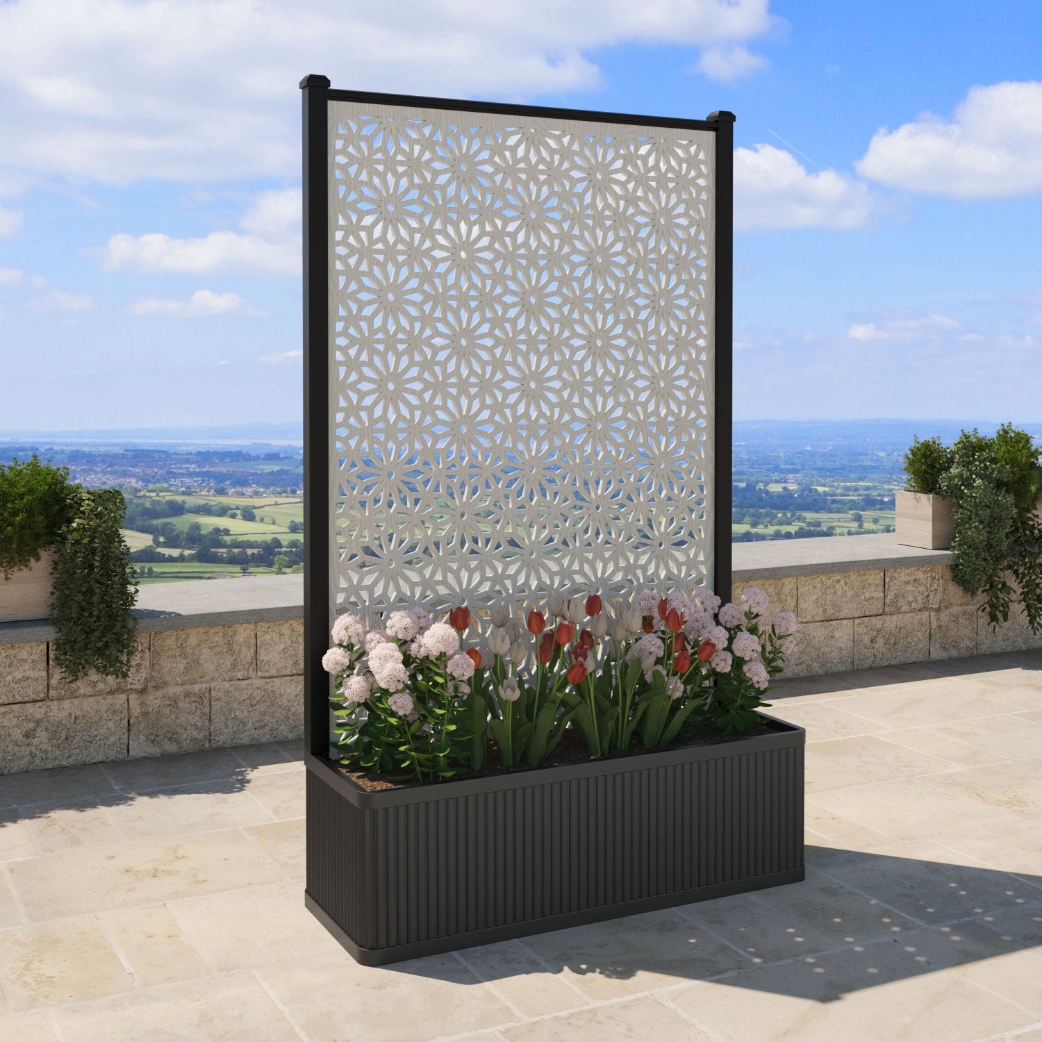 Plumley Extra Large High Planter with Narwa Screen