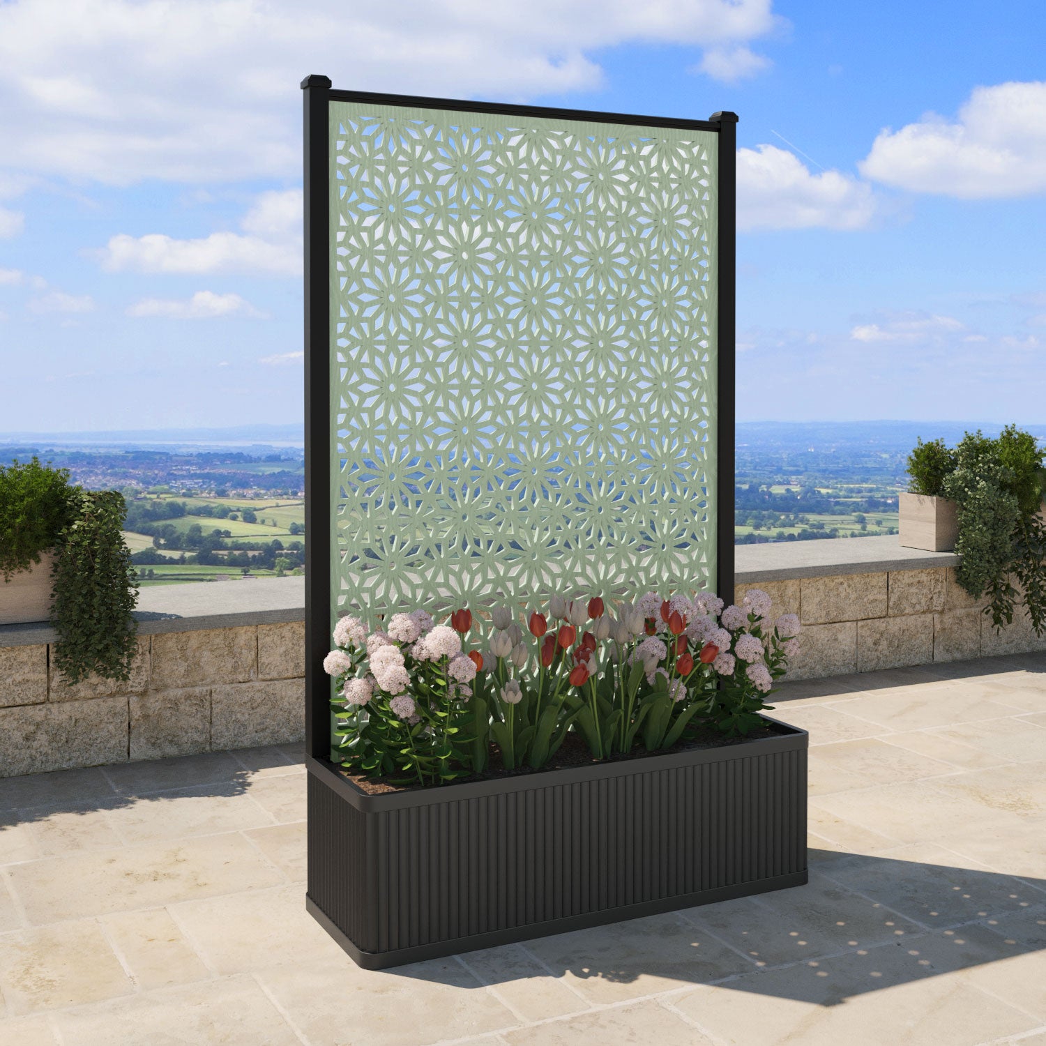 Plumley Extra Large High Planter with Narwa Screen