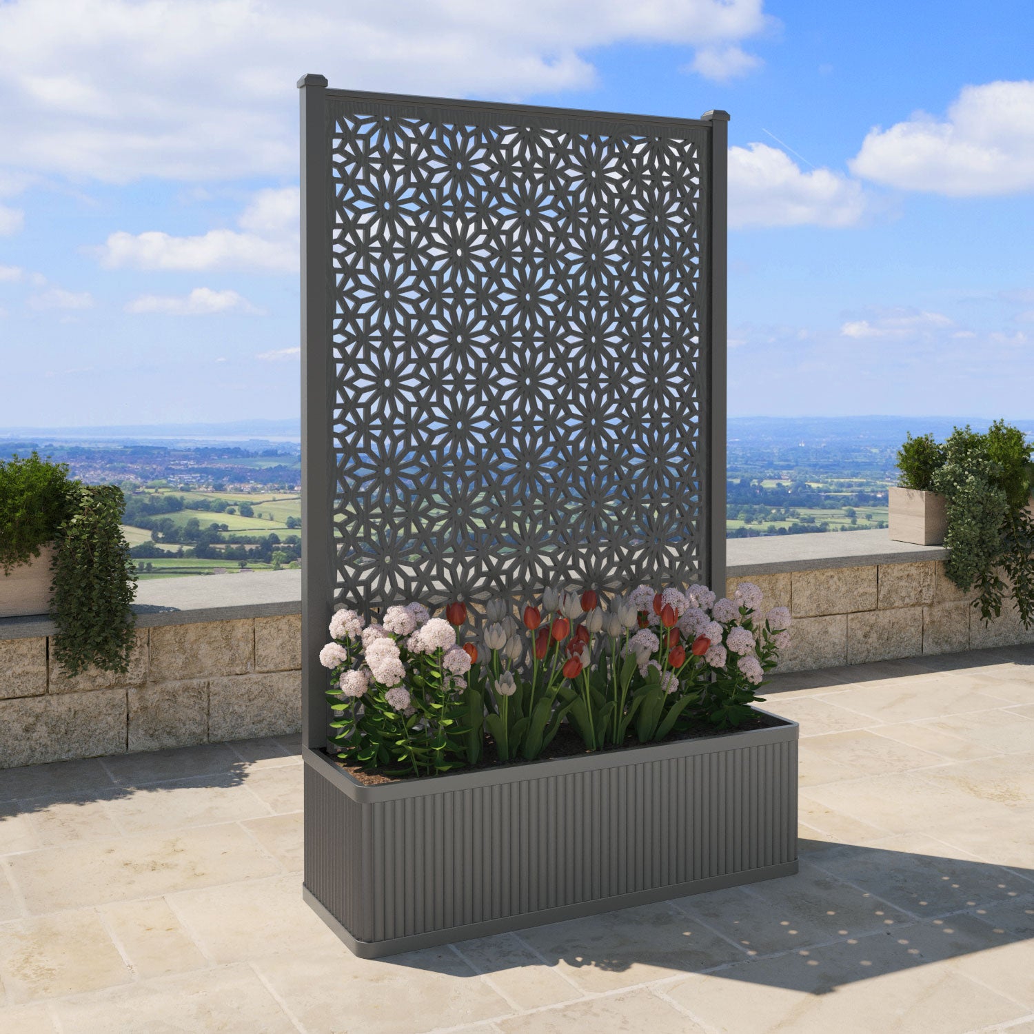 Plumley Extra Large High Planter with Narwa Screen