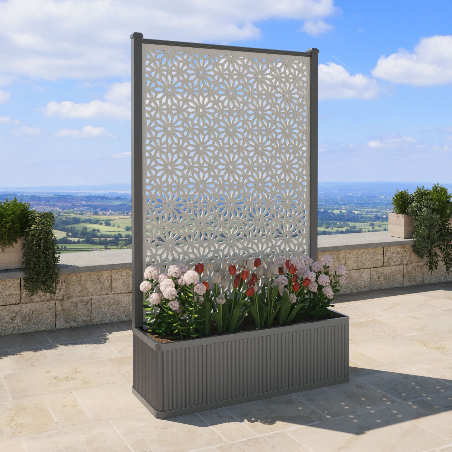 Plumley Extra Large High Planter with Narwa Screen