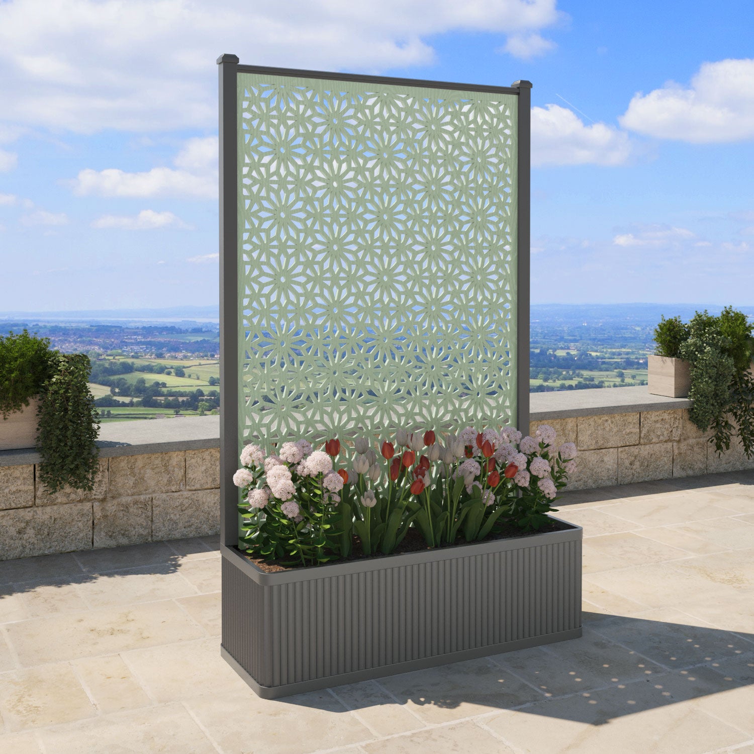 Plumley Extra Large High Planter with Narwa Screen