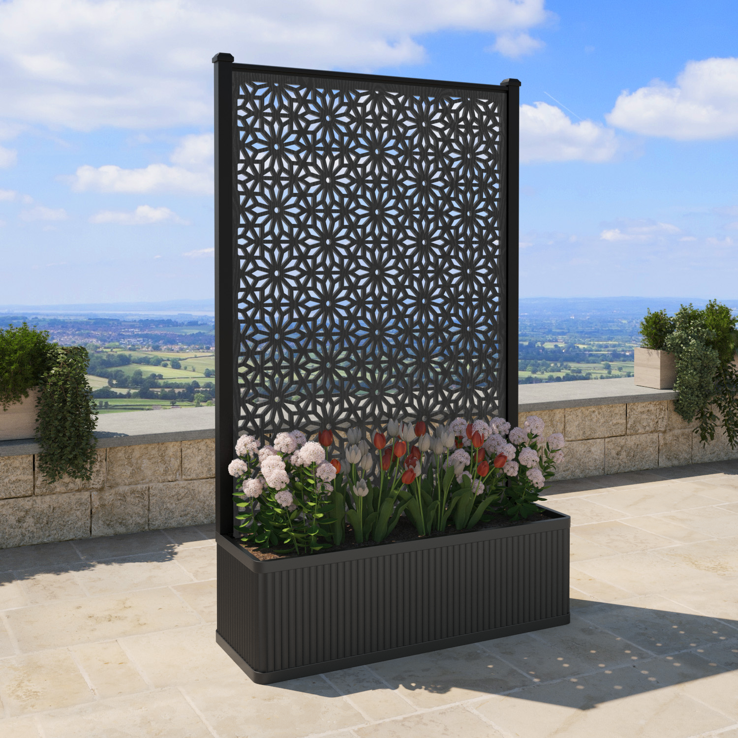 Plumley Extra Large High Planter with Narwa Screen