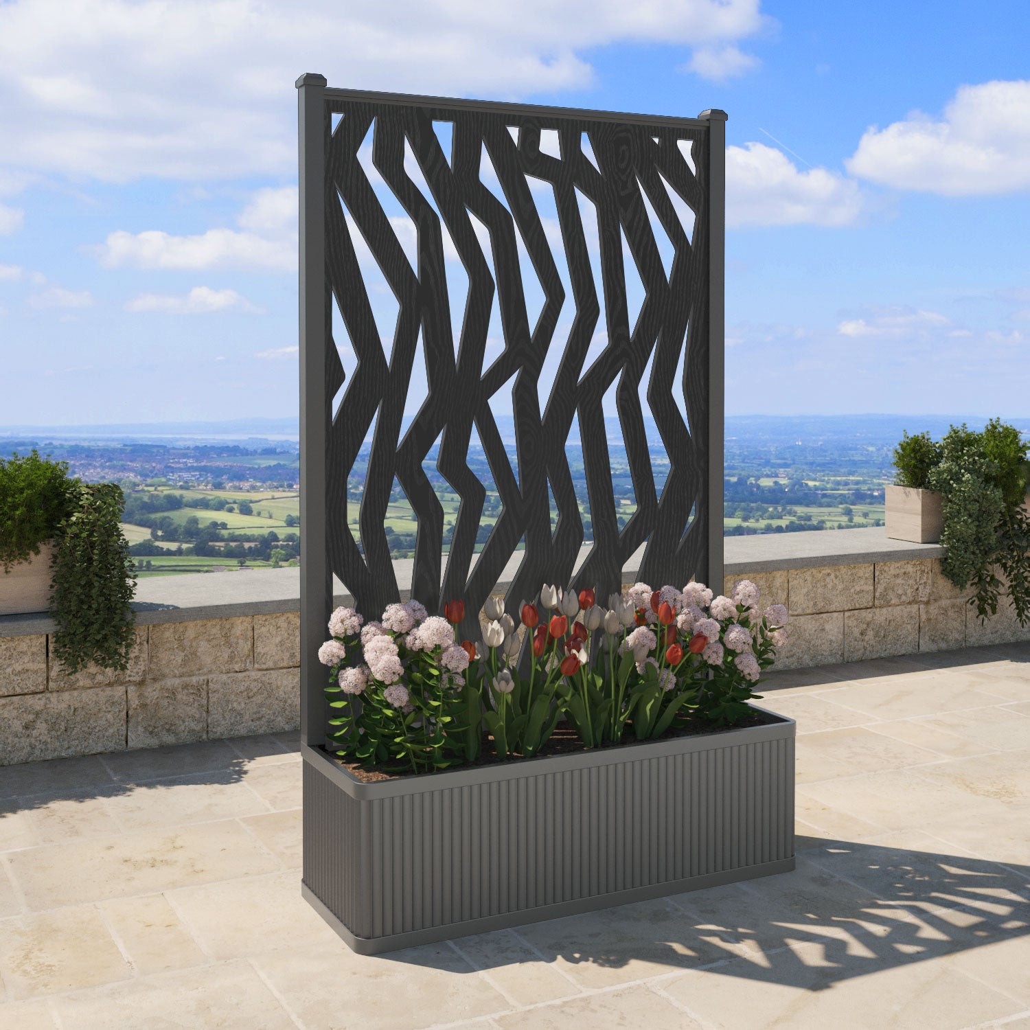 Plumley Extra Large High Planter with Zenith Screen