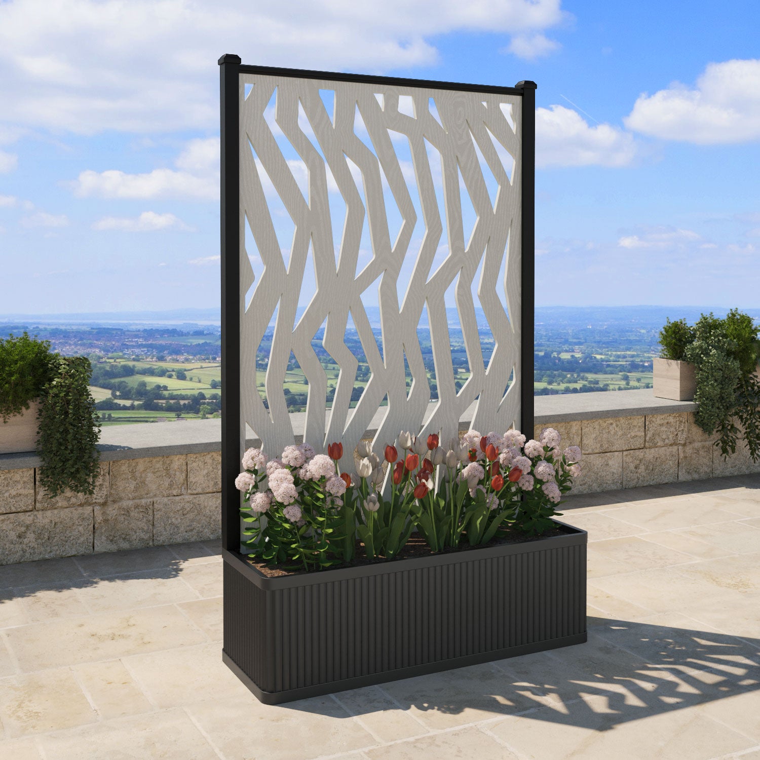 Plumley Extra Large High Planter with Zenith Screen