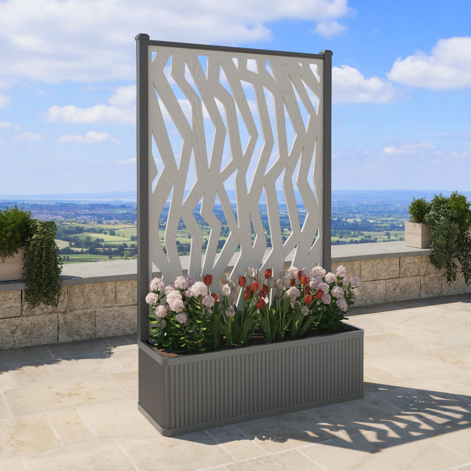 Plumley Extra Large High Planter with Zenith Screen