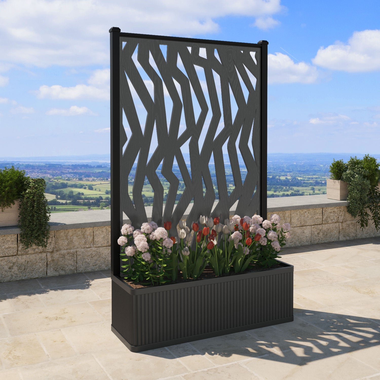 Plumley Extra Large High Planter with Zenith Screen