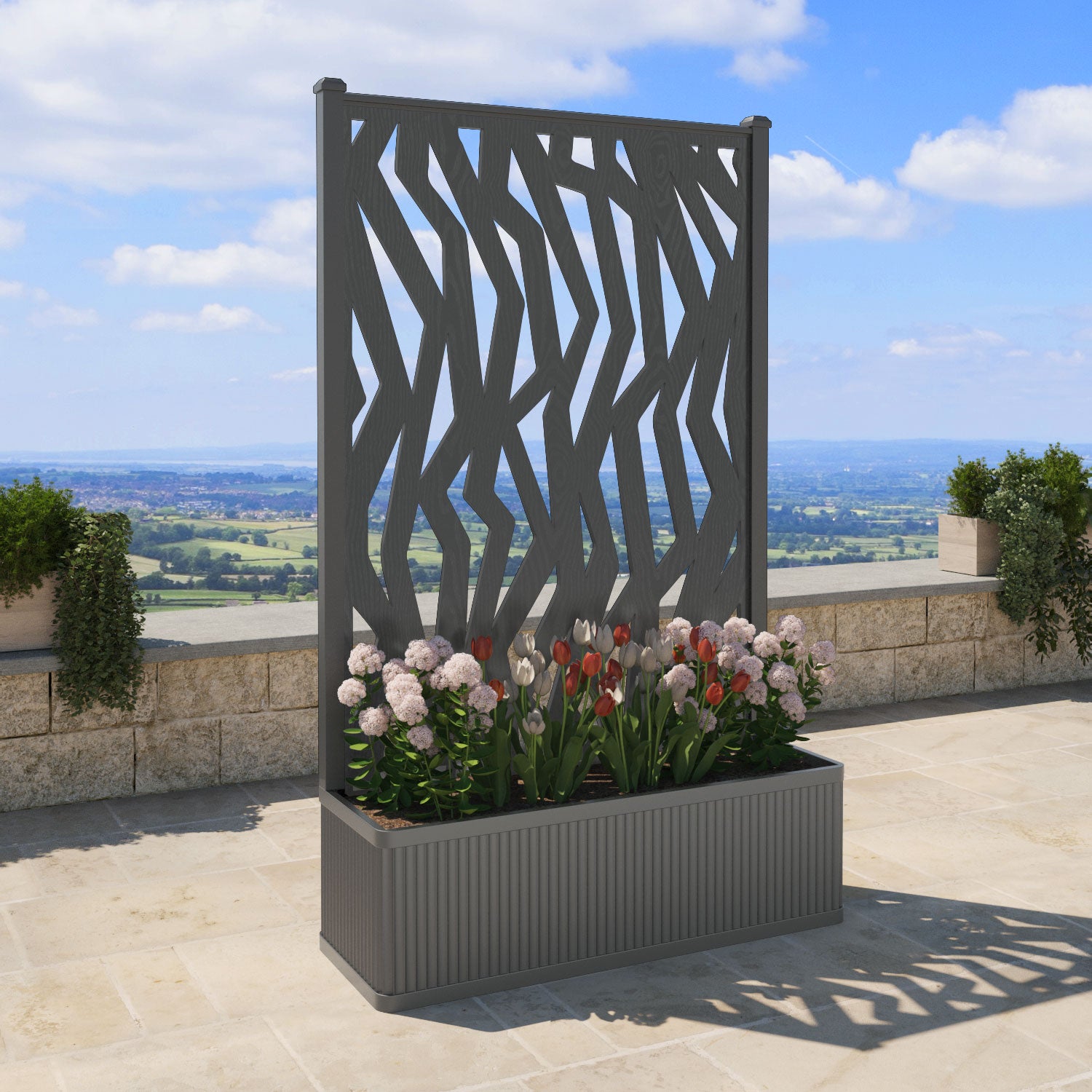 Plumley Extra Large High Planter with Zenith Screen