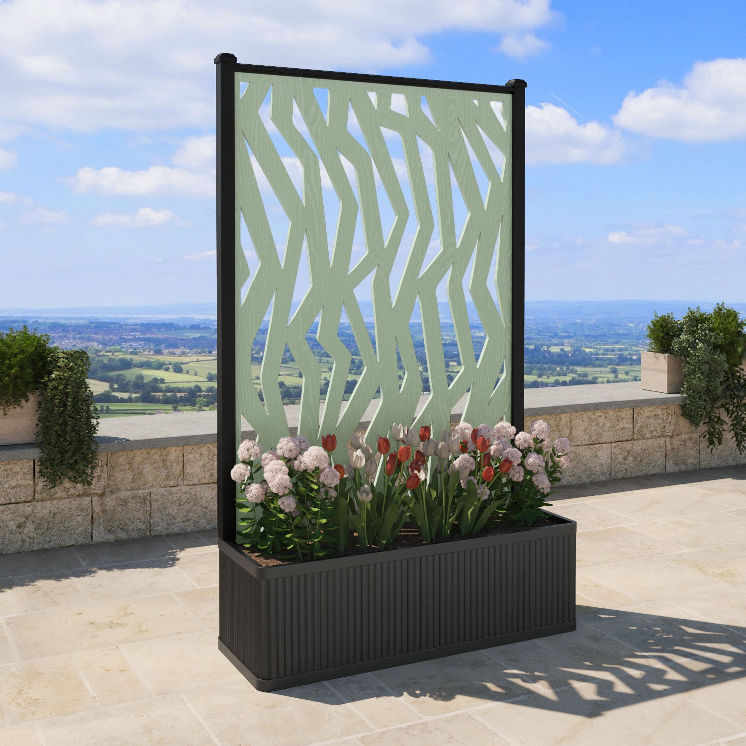 Plumley Extra Large High Planter with Zenith Screen