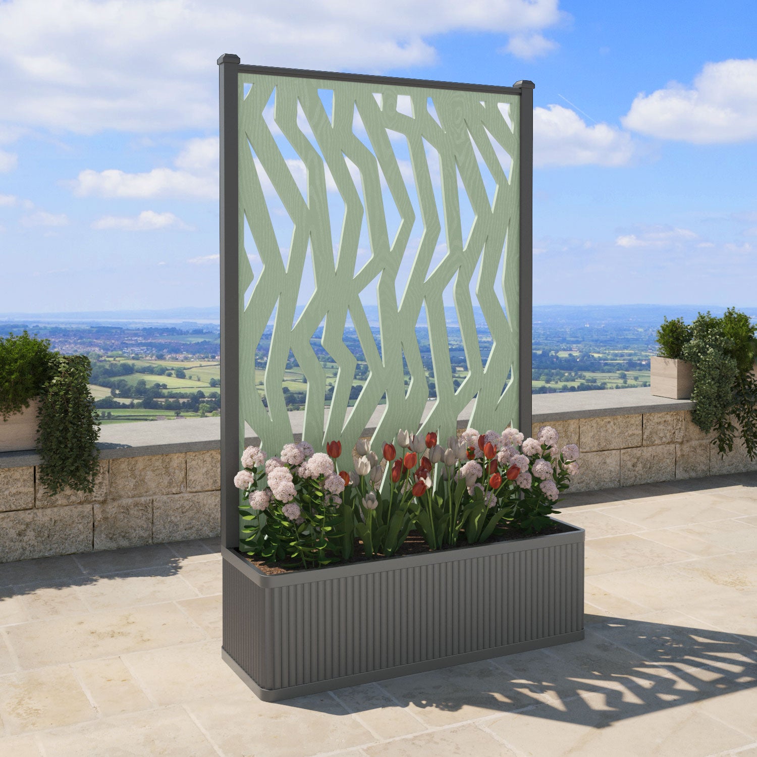 Plumley Extra Large High Planter with Zenith Screen