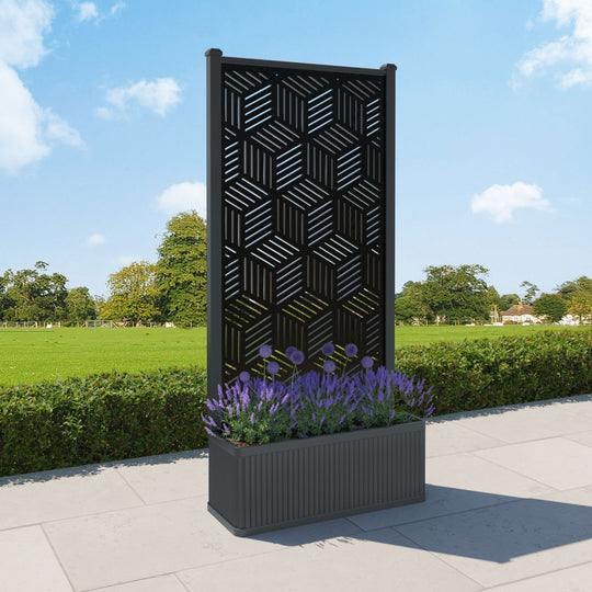 Plumley - Large Planter - Cubed Screen