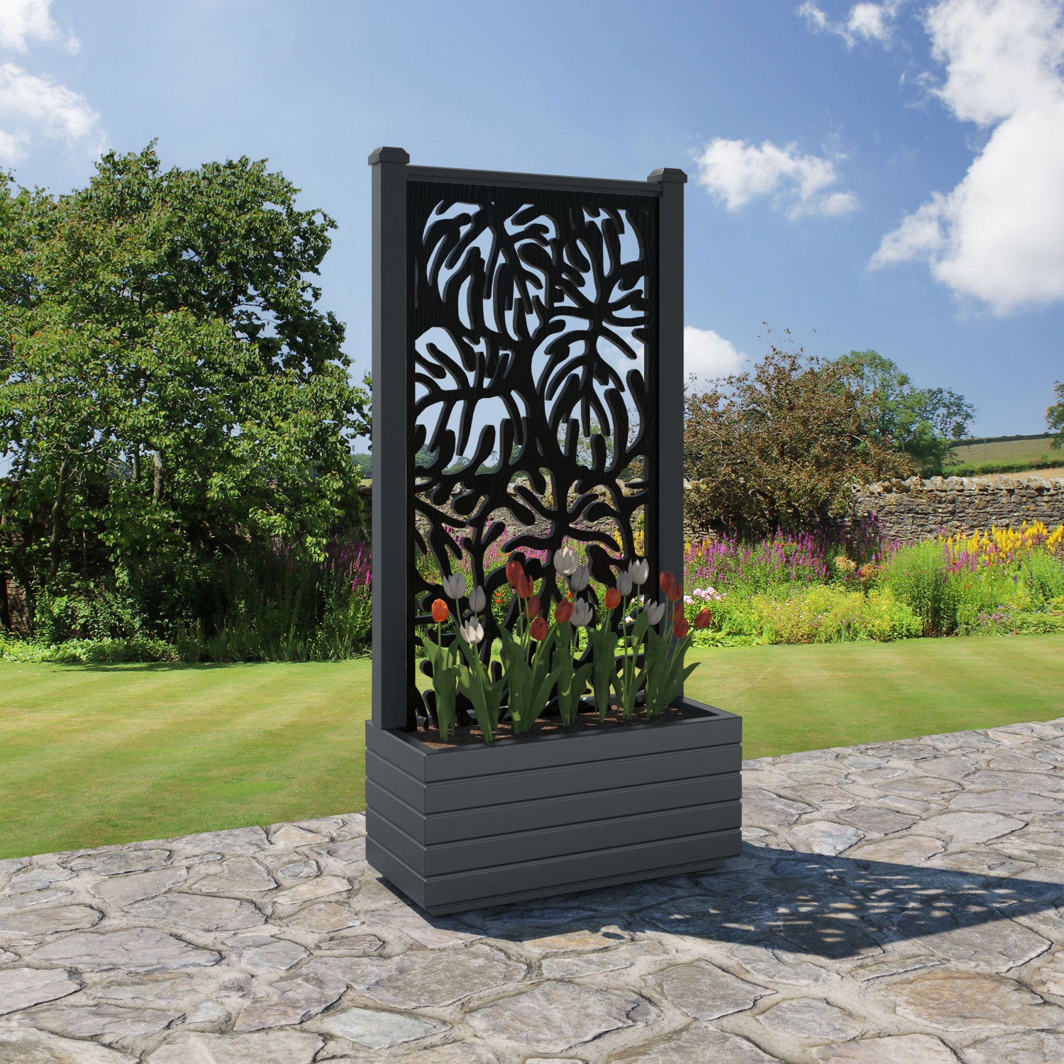 Vertu - Medium Planter - Botanic Screen