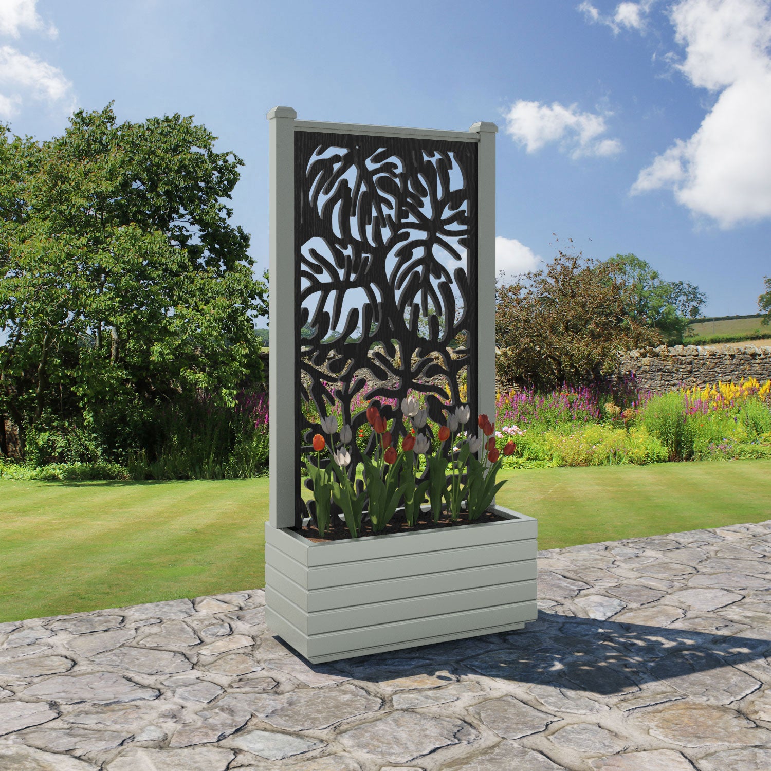Vertu - Medium Planter - Botanic Screen