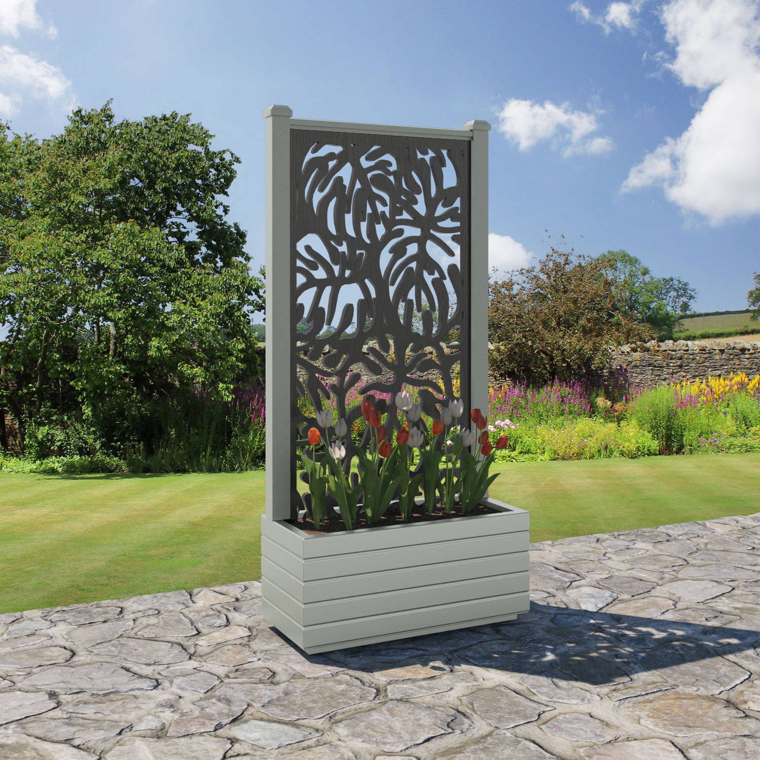 Vertu - Medium Planter - Botanic Screen