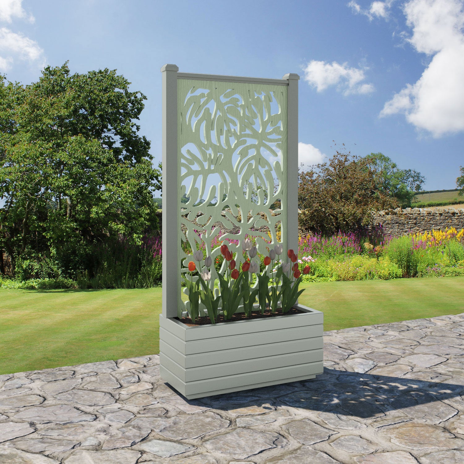 Vertu - Medium Planter - Botanic Screen